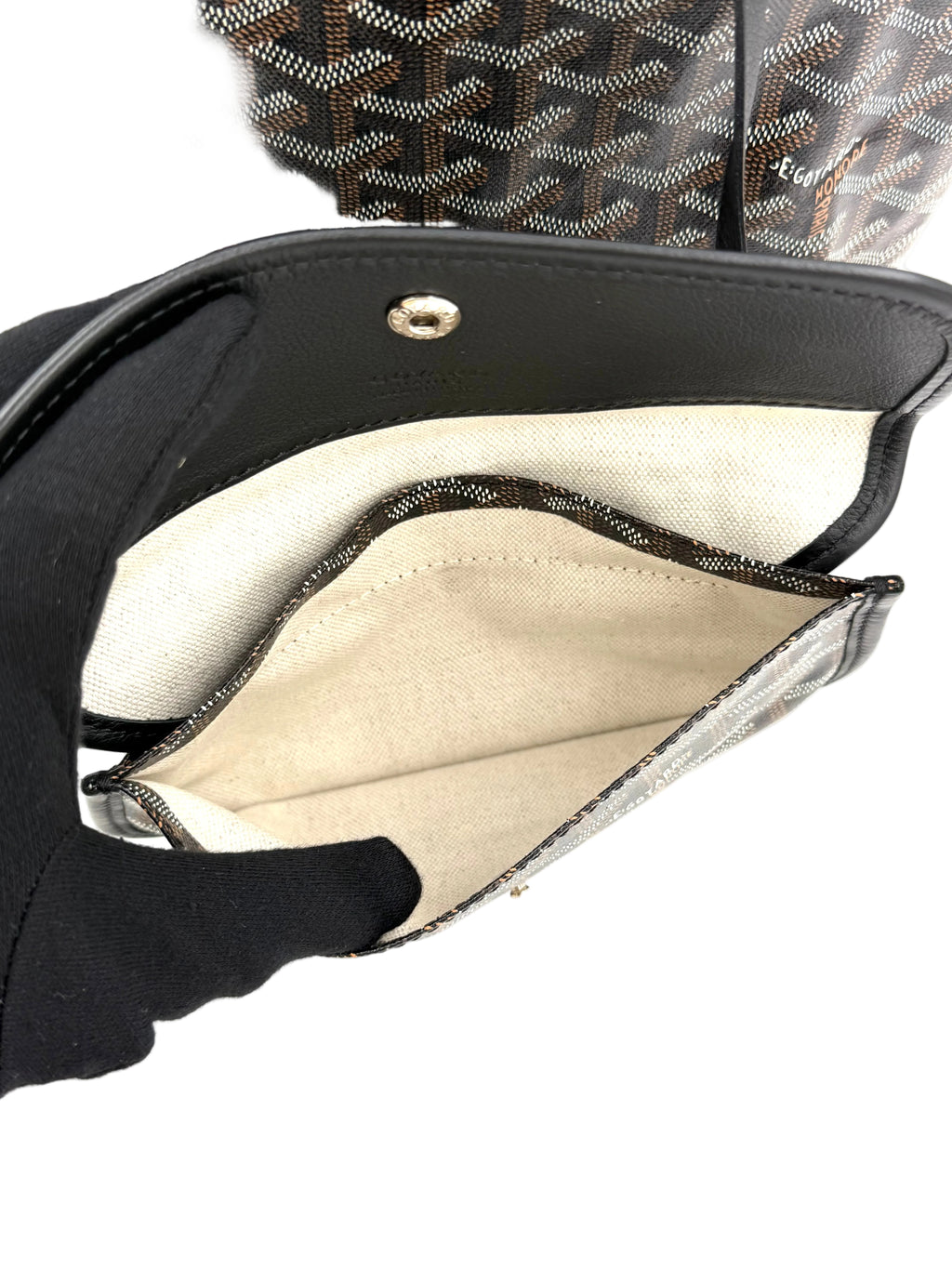 Pre-owned Goyard Goyardine Saint Louis PM Tote in Black - Authenticated