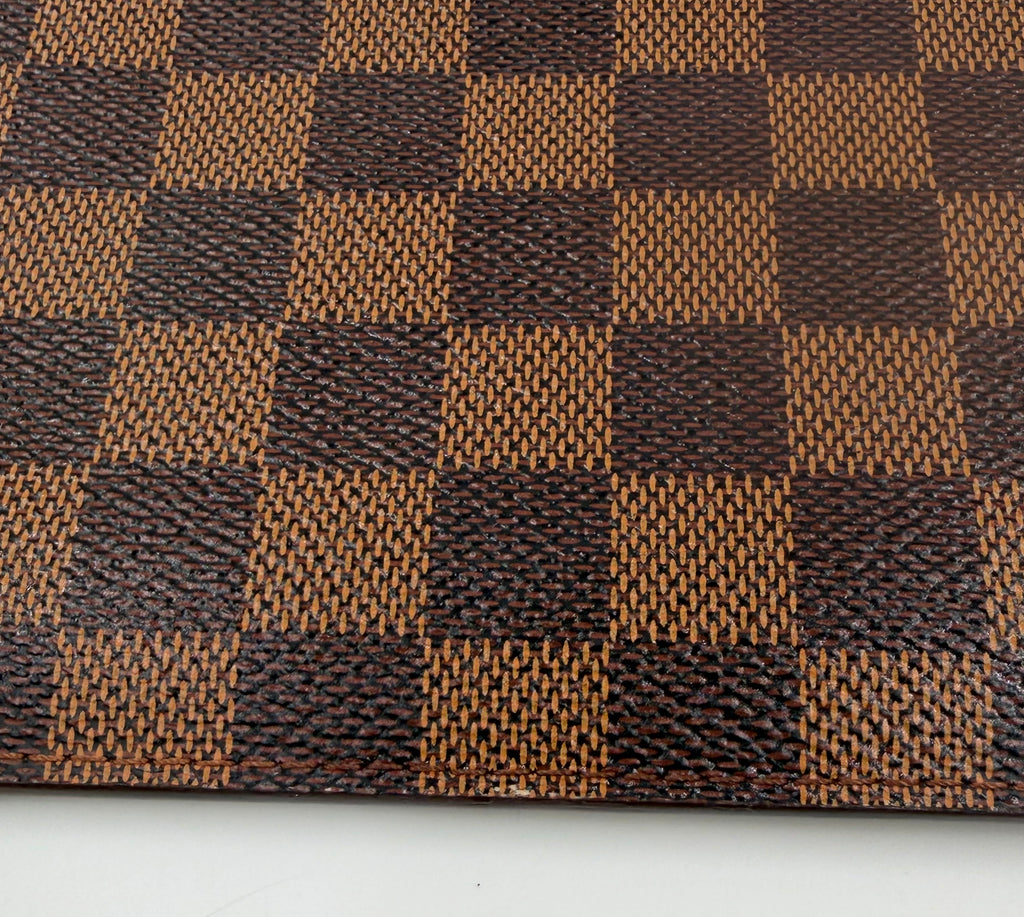 Pre-owned Louis Vuitton Damier Ebene Neverfull MM with Pouch - Authenticated