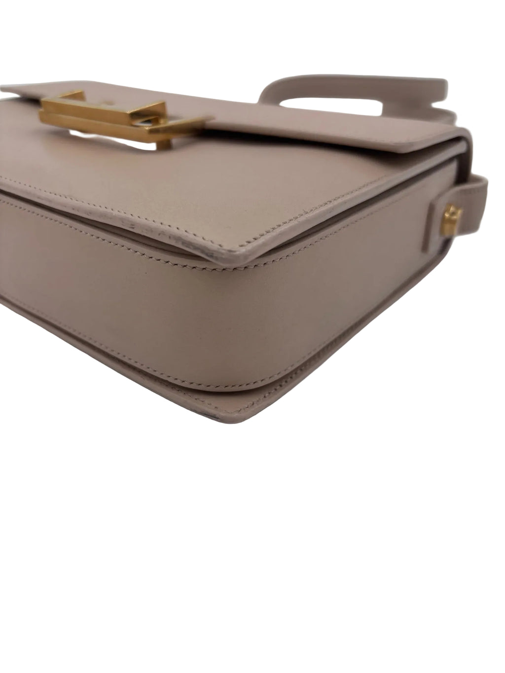 Pre-owned Saint Laurent Lulu Medium Bag Beige - Authenticated