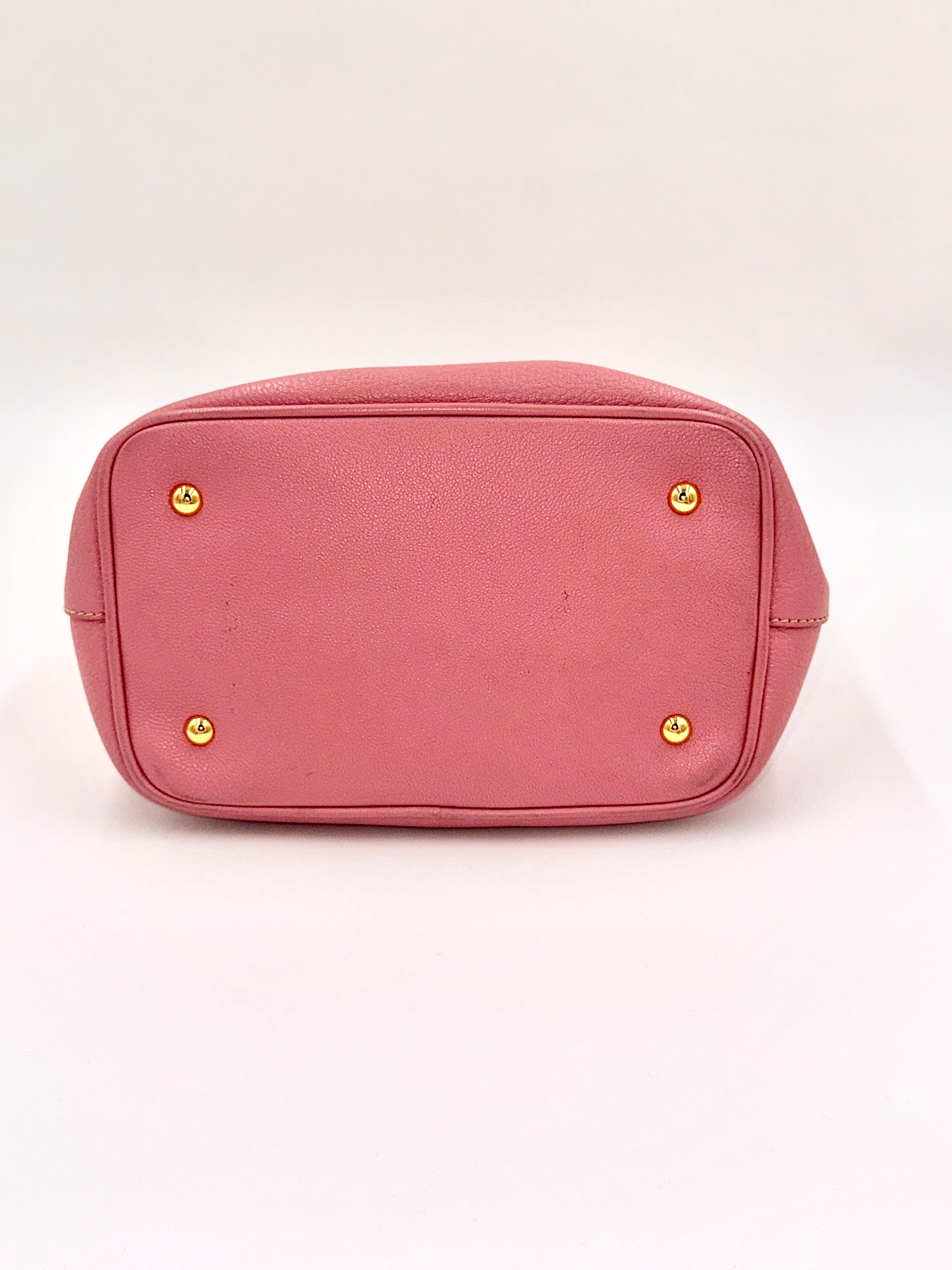 Pre-Owned Miu Miu Rose Pink Convertible Madras Bag - Authenticated