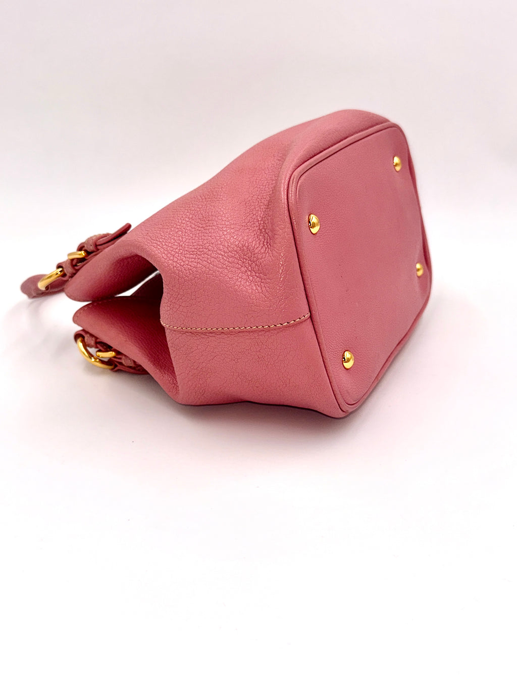 Pre-Owned Miu Miu Rose Pink Convertible Madras Bag - Authenticated