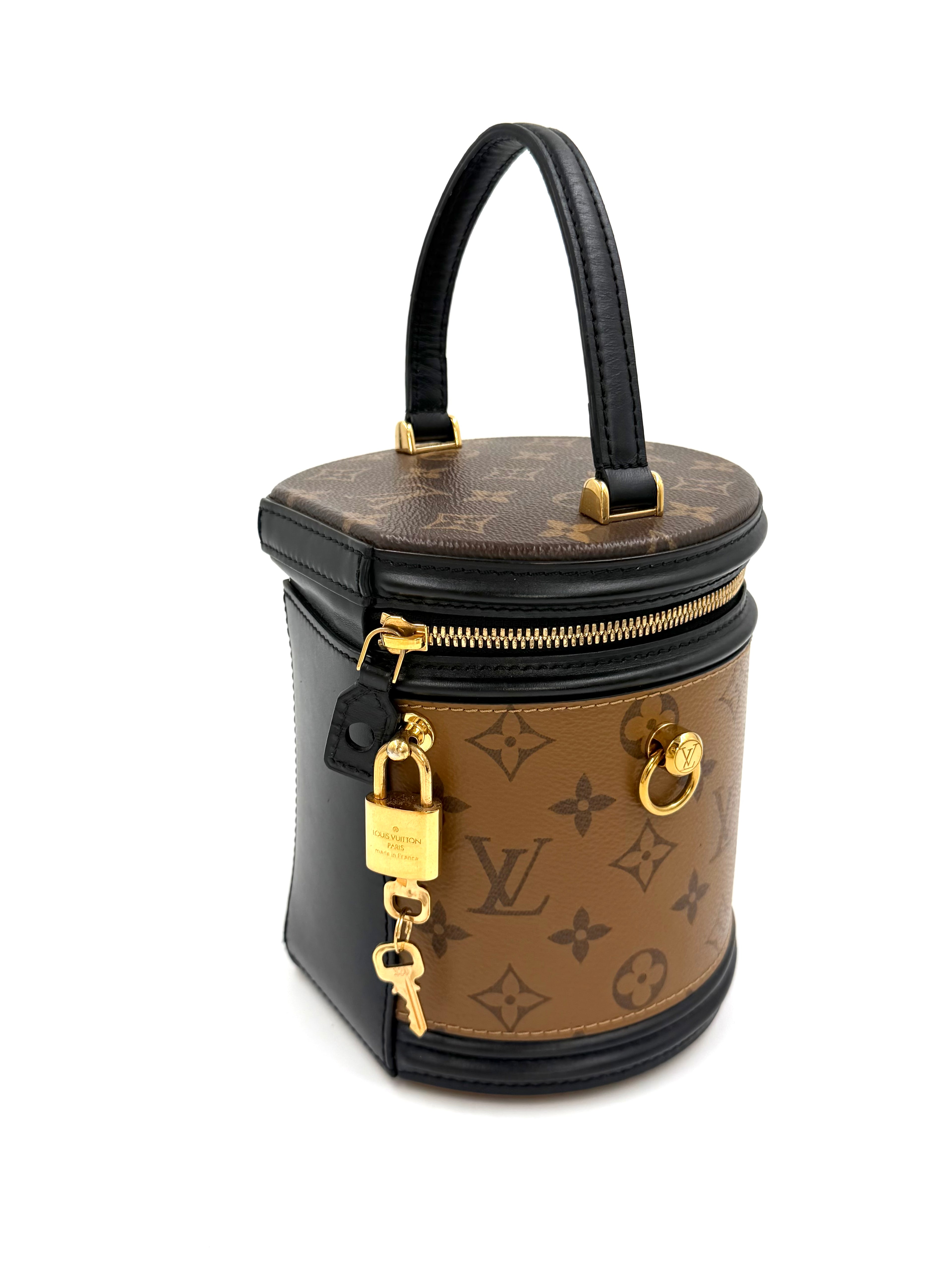 Pre-Owned Louis Vuitton Cannes Brown Monogram Canvas Crossbody Bag - Authenticated