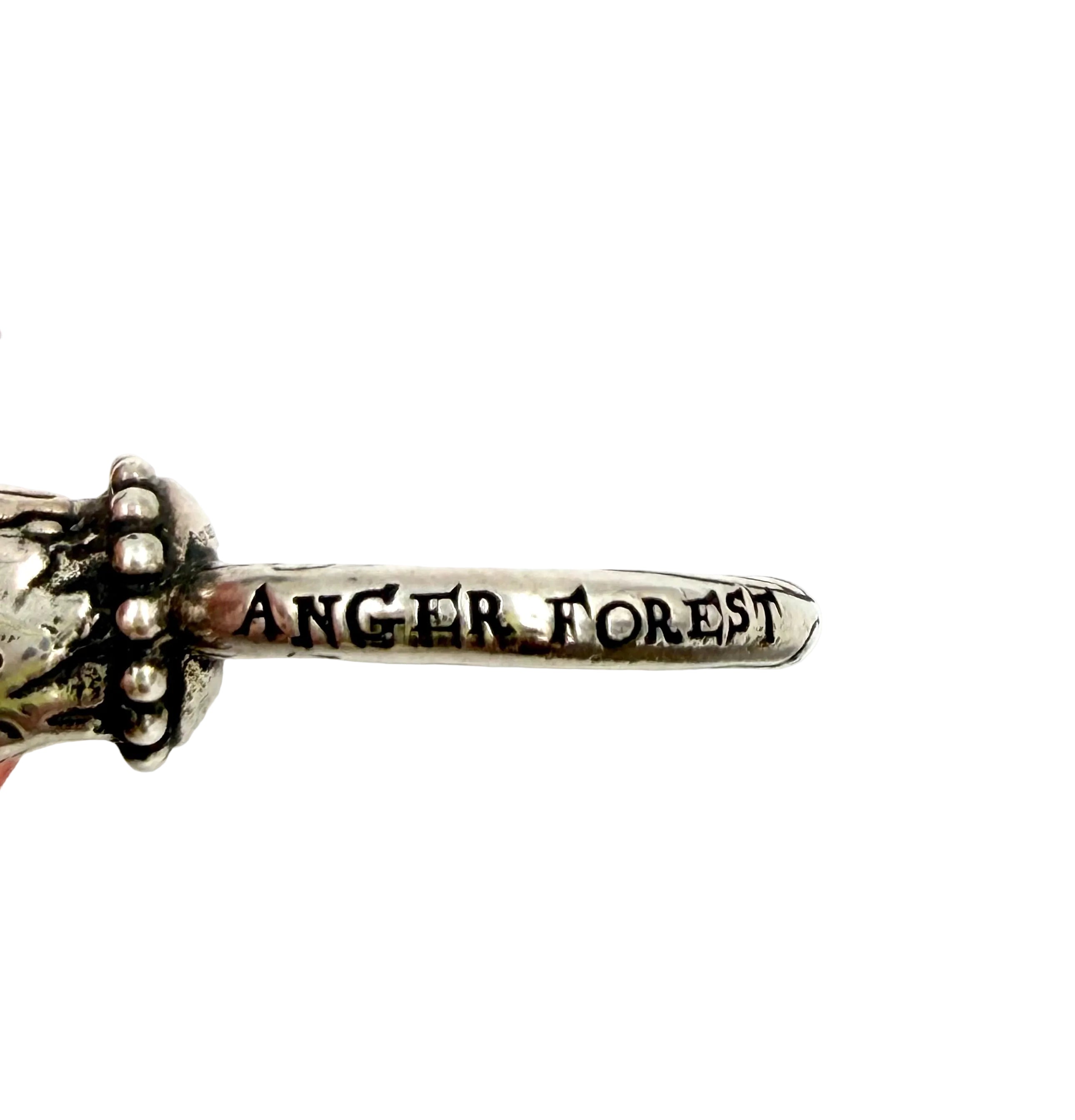Pre-owned Gucci Anger Forest Eagle Head Ring Sterling Silver - Authenticated