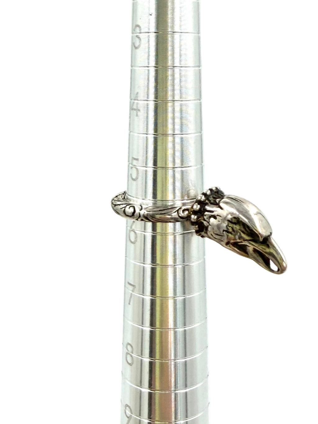 Pre-owned Gucci Anger Forest Eagle Head Ring Sterling Silver - Authenticated