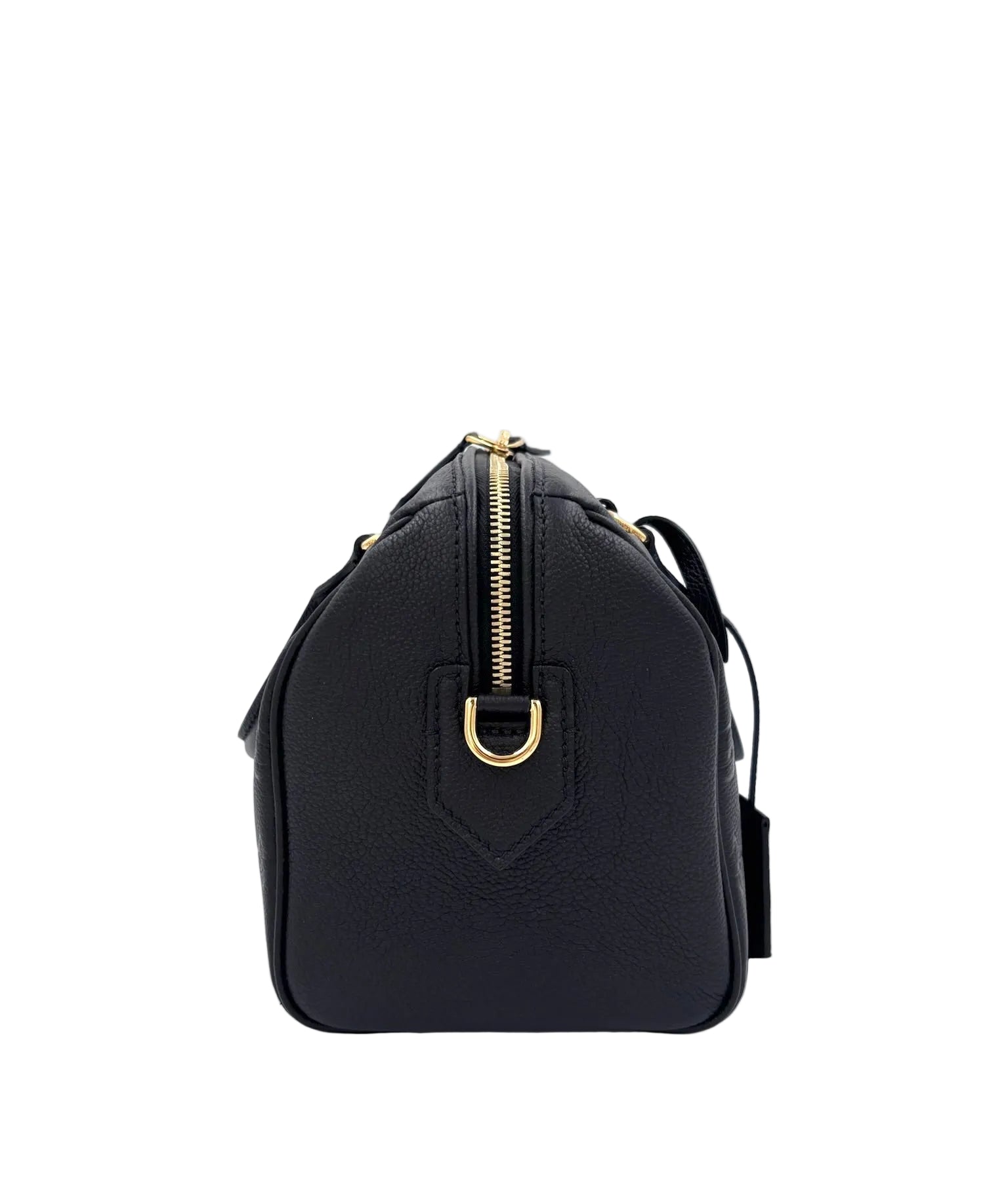 Pre-owned Louis Vuitton Speedy Bandoulière 25 Black Monogram Empreinte Leather - Authenticated