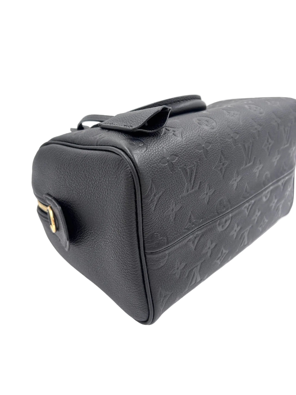 Pre-owned Louis Vuitton Speedy Bandoulière 25 Black Monogram Empreinte Leather - Authenticated