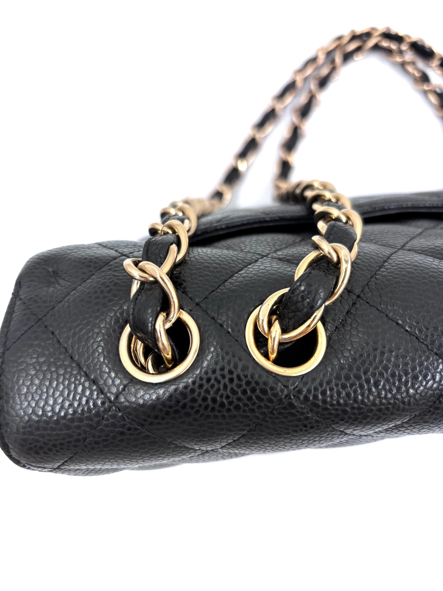 Pre-owned Chanel Black Caviar Single Flap Jumbo 24k Gold Plated Hardware - Authenticated