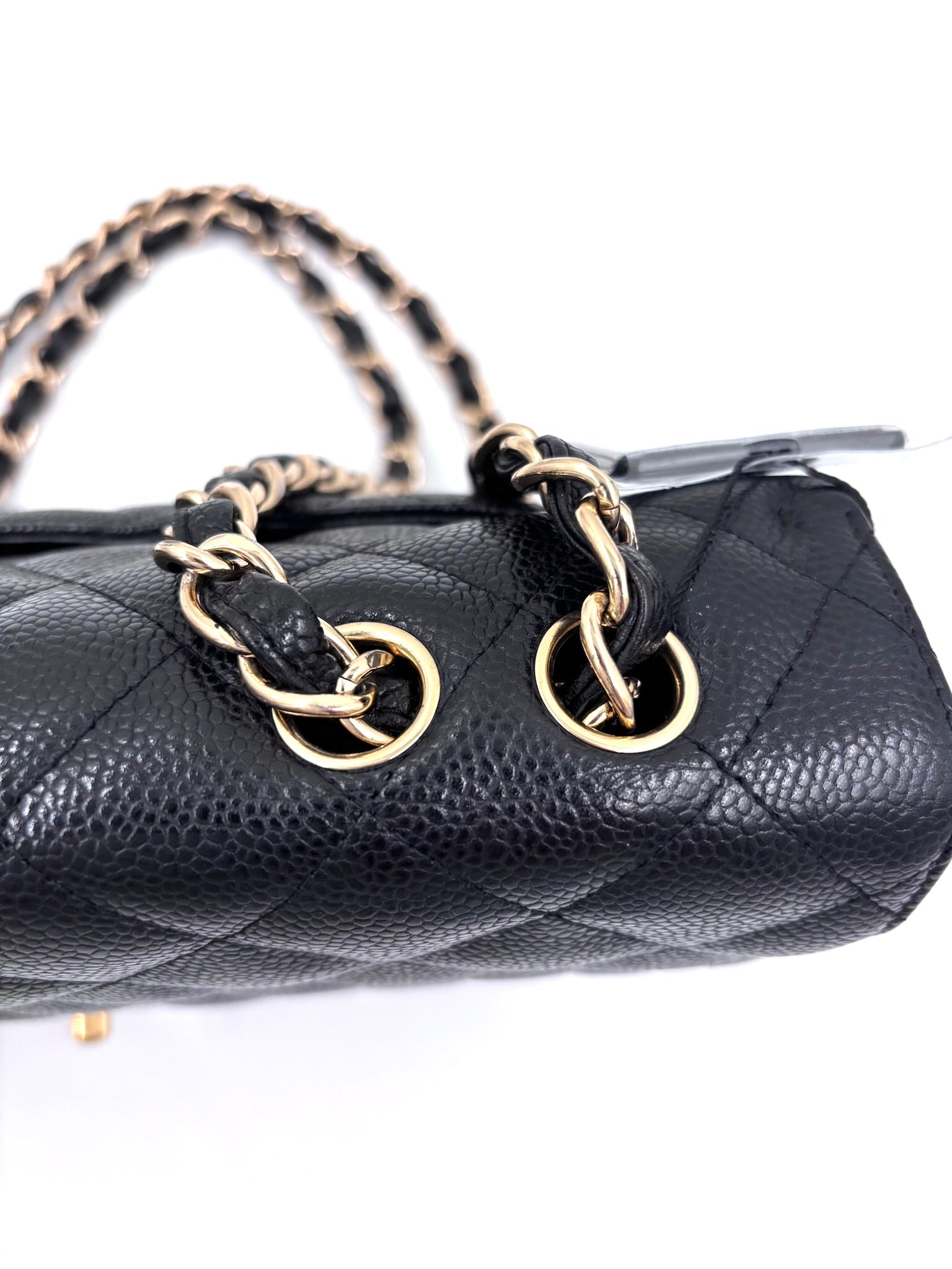 Pre-owned Chanel Black Caviar Single Flap Jumbo 24k Gold Plated Hardware - Authenticated