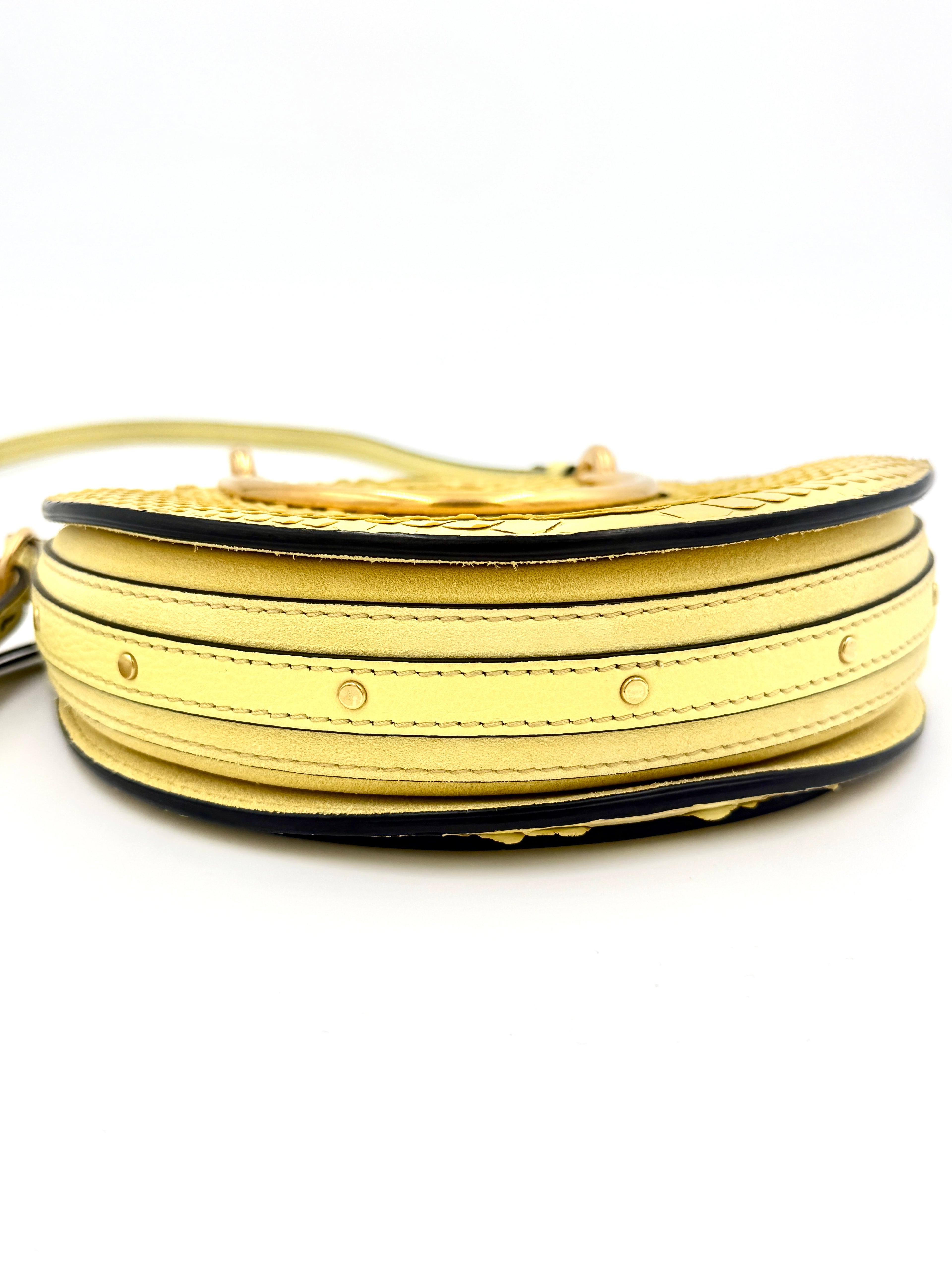 Pre-Owned Chloe Python and Suede Nile Bracelet Crossbody Bag - Authenticated