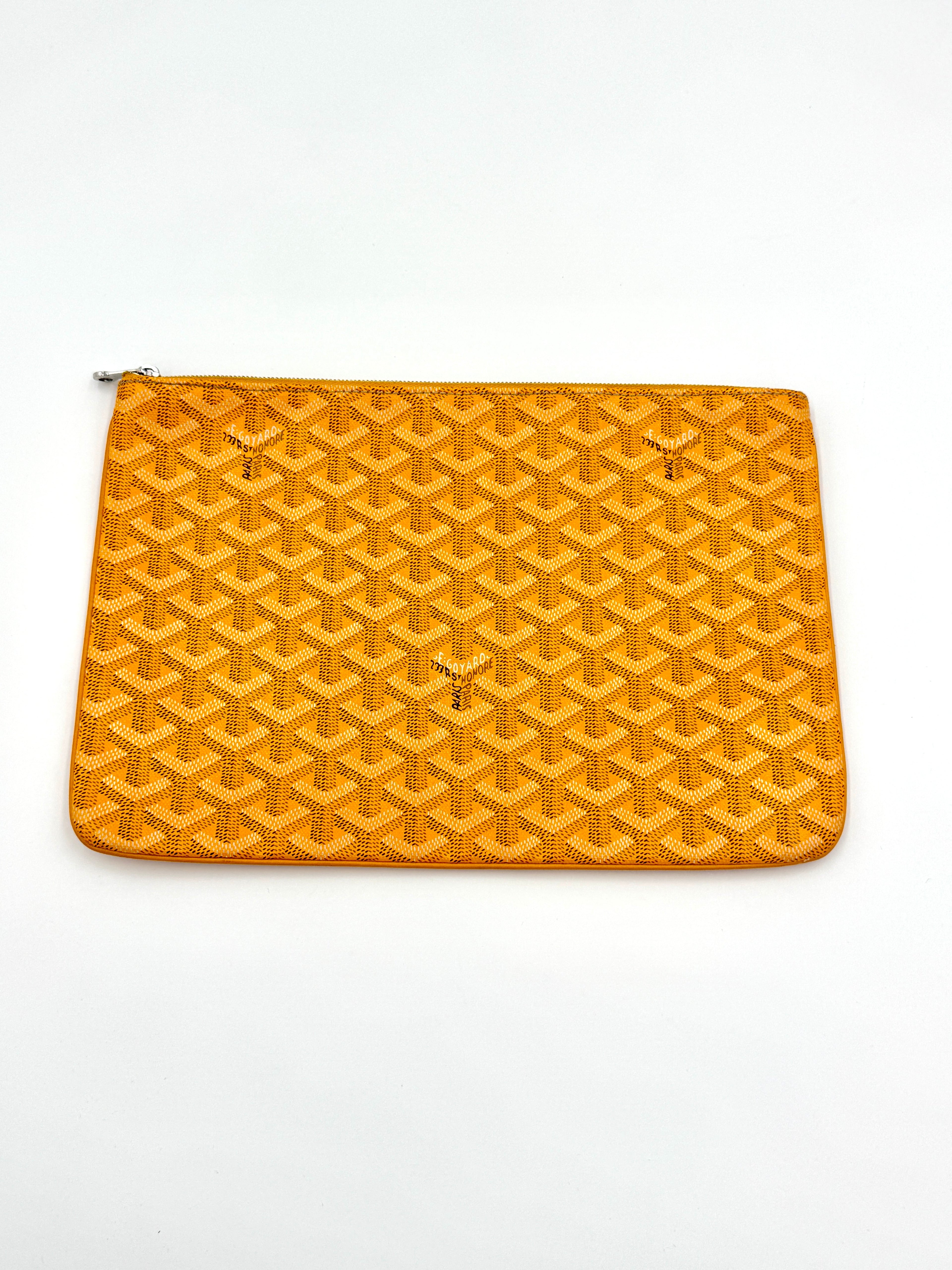 Pre-Owned Goyard MM Senat Zipper Pouch - Authenticated