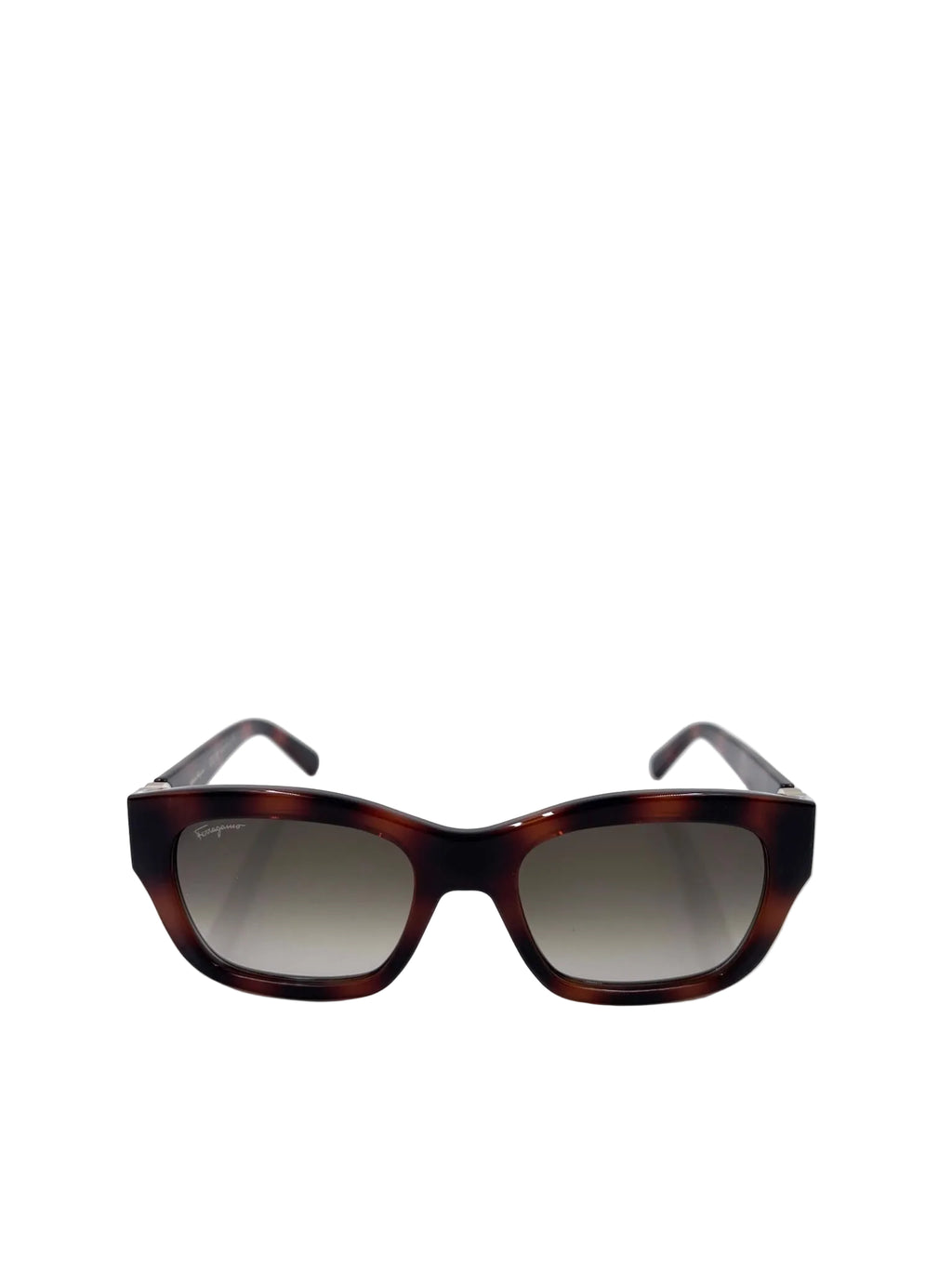 Salvatore Ferragamo SF1012S Dark Havana Tortoise Sunglasses with Silver Gancini Hardware