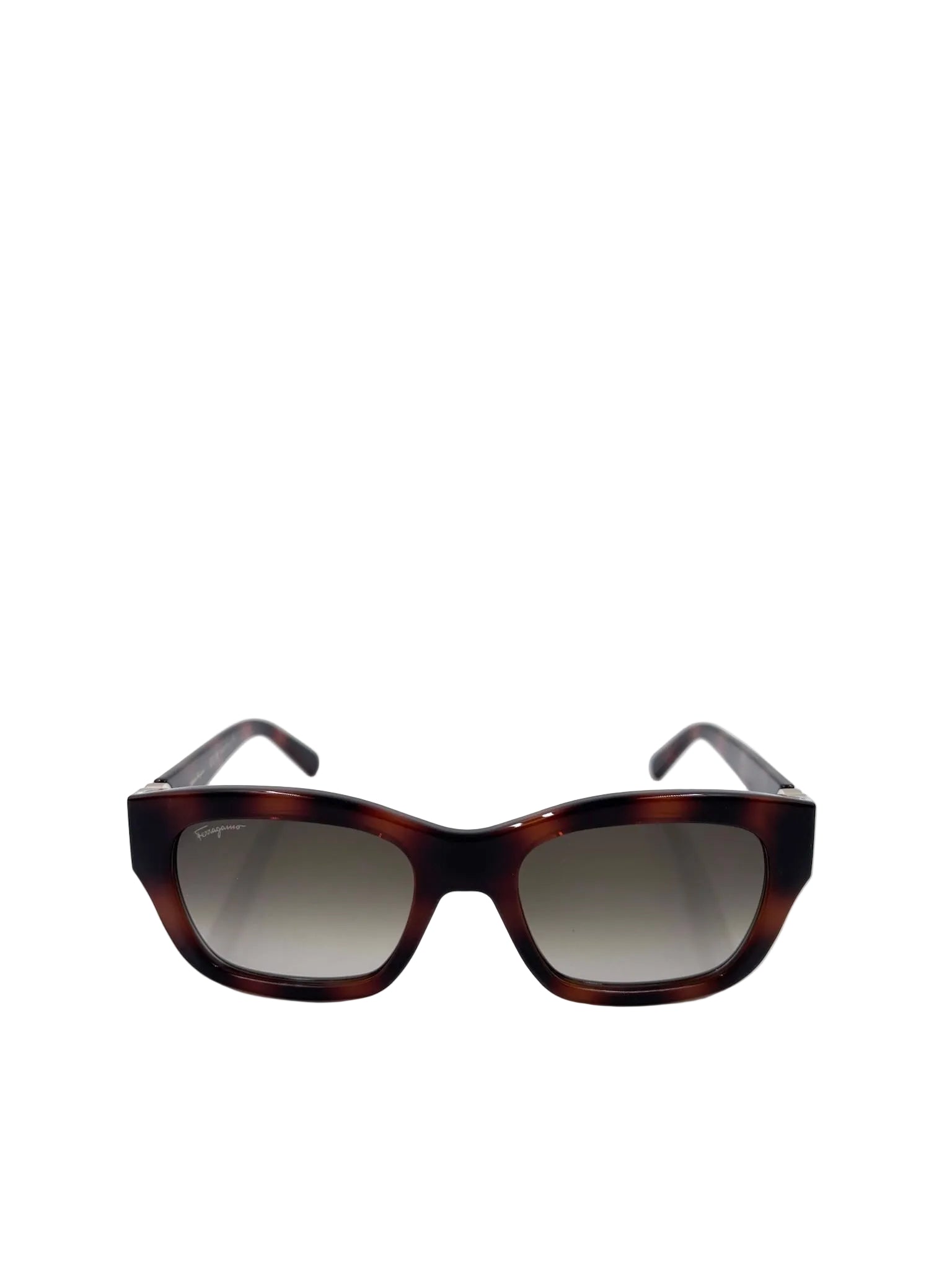 Salvatore Ferragamo SF1012S Dark Havana Tortoise Sunglasses with Silver Gancini Hardware