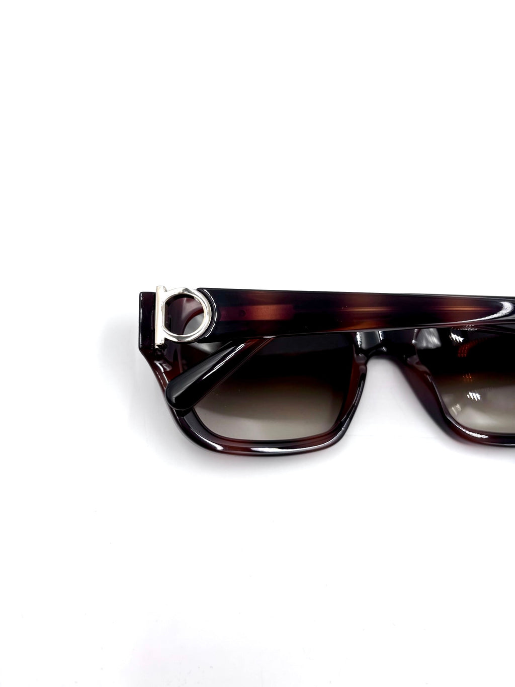 Salvatore Ferragamo SF1012S Dark Havana Tortoise Sunglasses with Silver Gancini Hardware