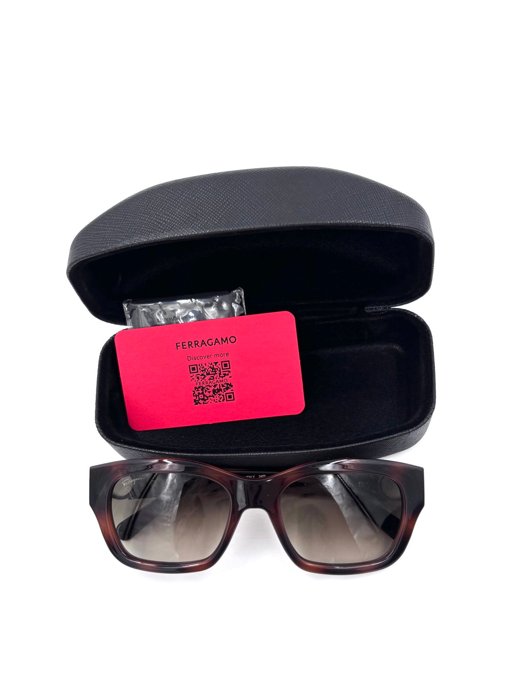Salvatore Ferragamo SF1012S Dark Havana Tortoise Sunglasses with Silver Gancini Hardware