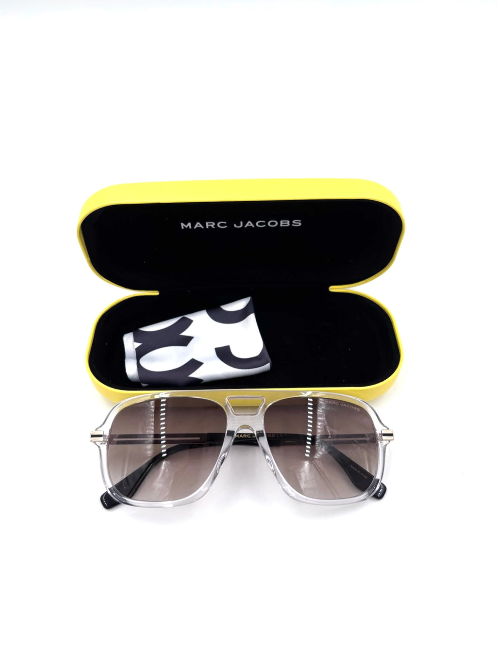 Marc Jacobs Clear and Black Sunglasses
