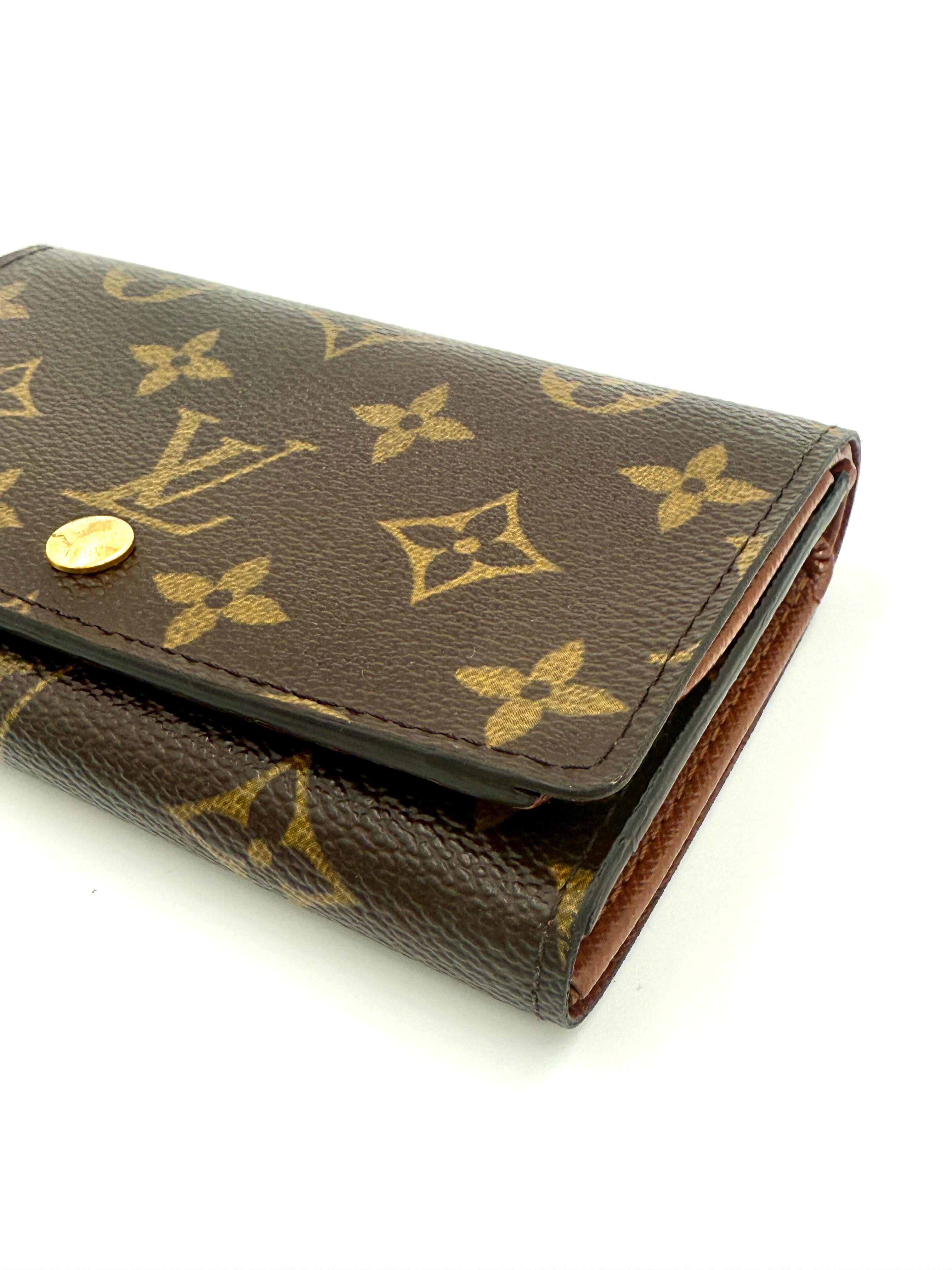 Pre-Owned Louis Vuitton Monogram Porte-Monnaie Tresor Wallet - Authenticated