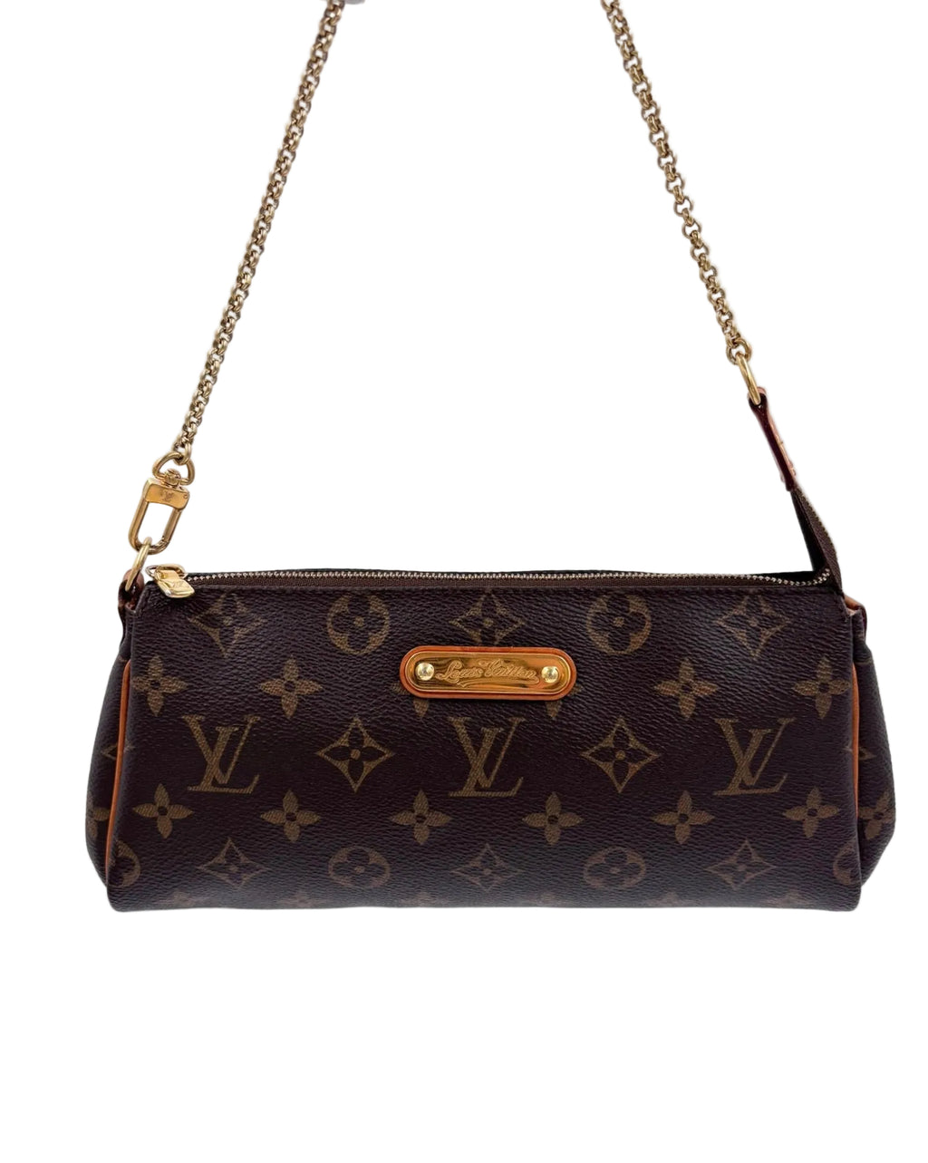 Pre-owned Louis Vuitton Monogram Eva Clutch with Chain and Crossbody Strap - Authenticated