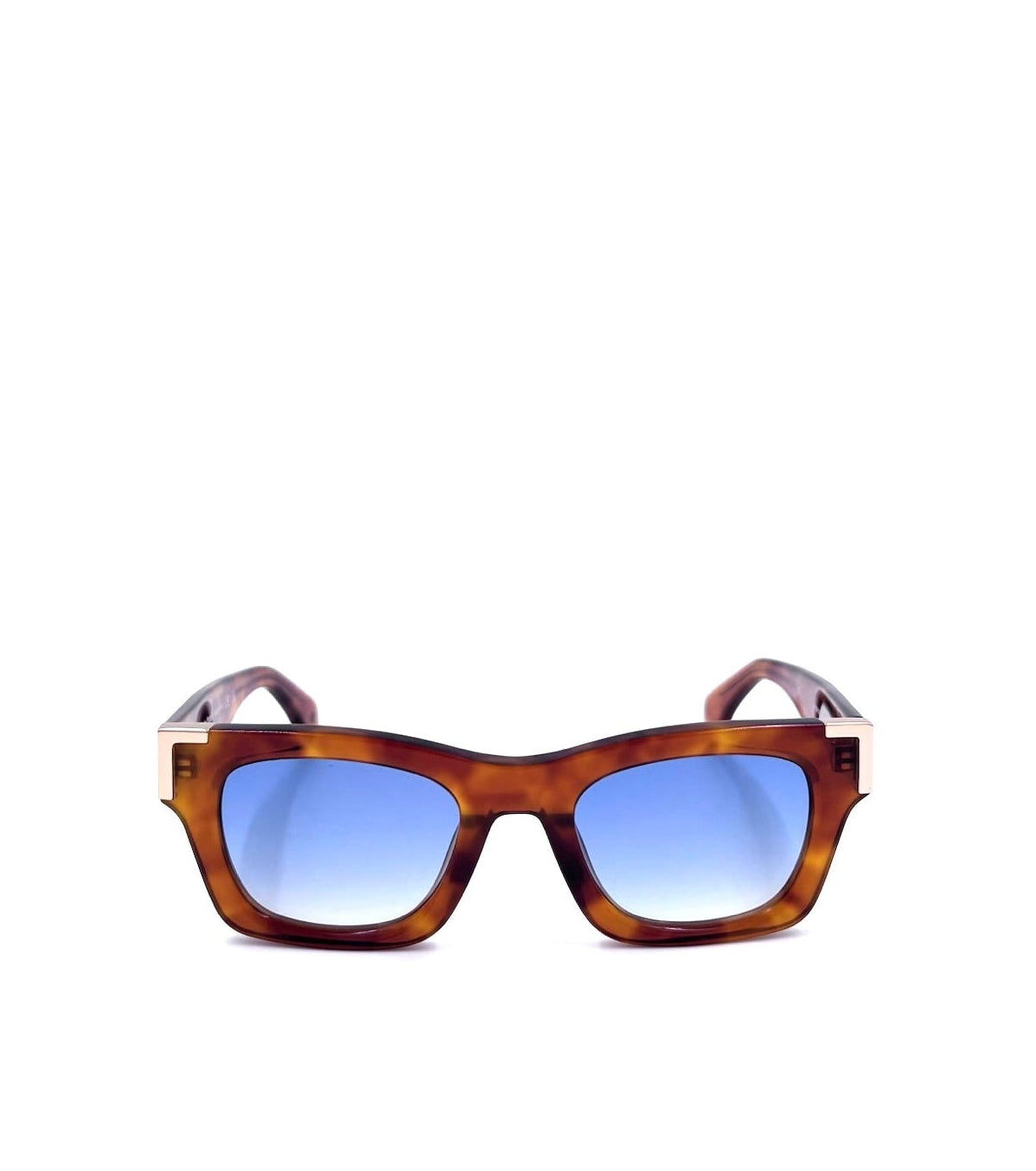 Palm Angels Westport Tortoiseshell Sunglasses with Blue Gradient Lenses
