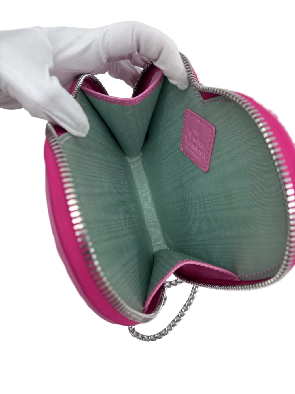 Pre-owned Vivienne Westwood Pink Pony Hair Heart Crossbody