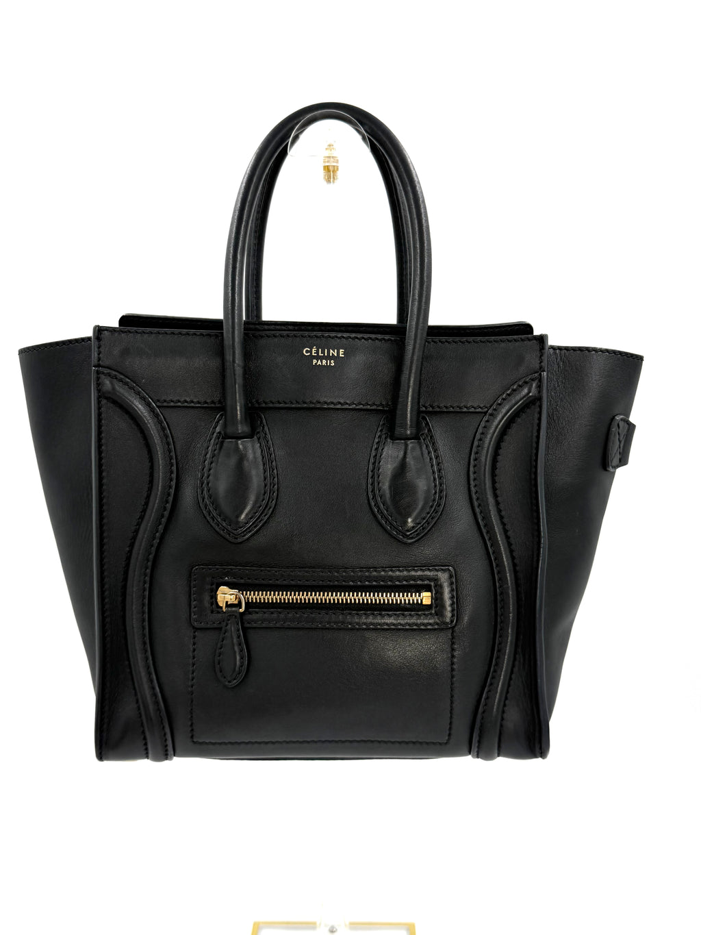 Pre-owned Celine Black Micro Luggage - Authenticated