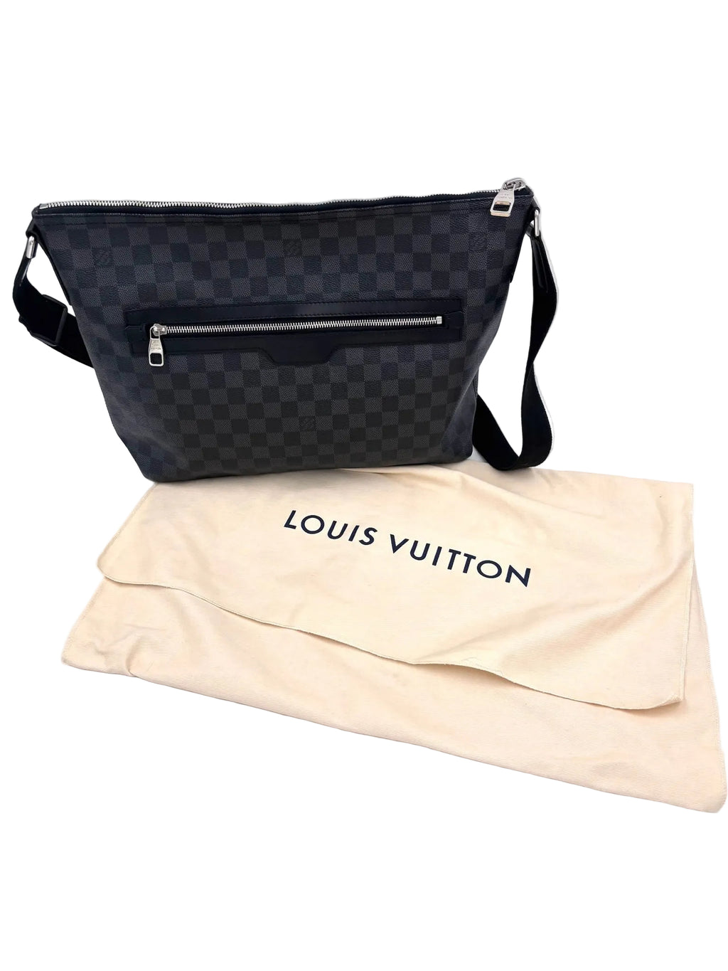 Pre-owned Louis Vuitton Mick Messenger Bag Damier Graphite - Authenticated