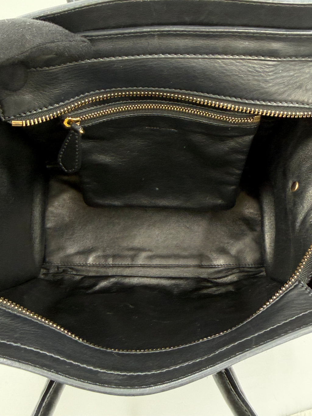 Pre-owned Celine Black Micro Luggage - Authenticated