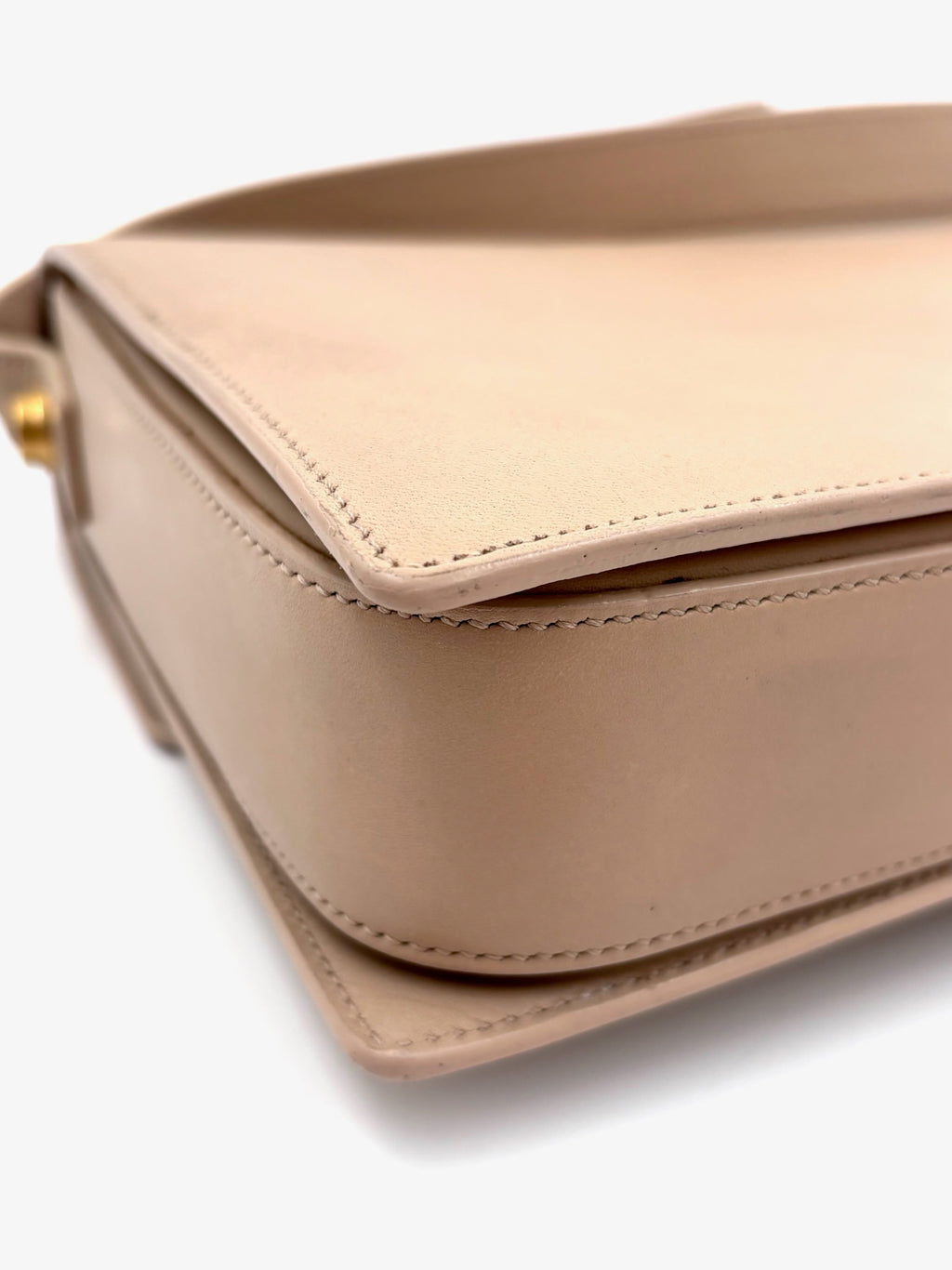 Pre-owned Saint Laurent Lulu Medium Bag Beige - Authenticated