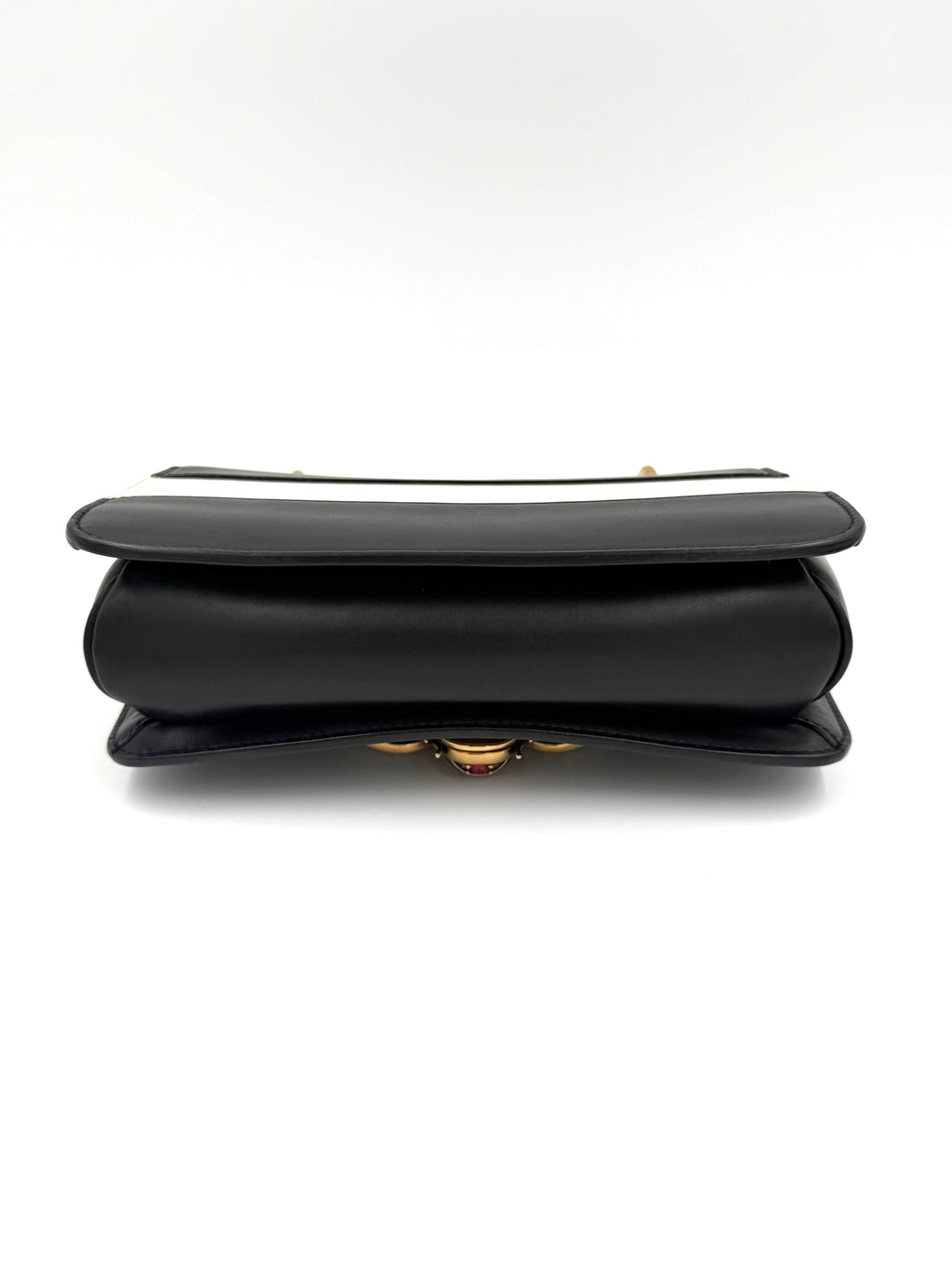 Pre-owned Gucci Calfskin Sylvie Web Queen Margaret Bag - Authenticated