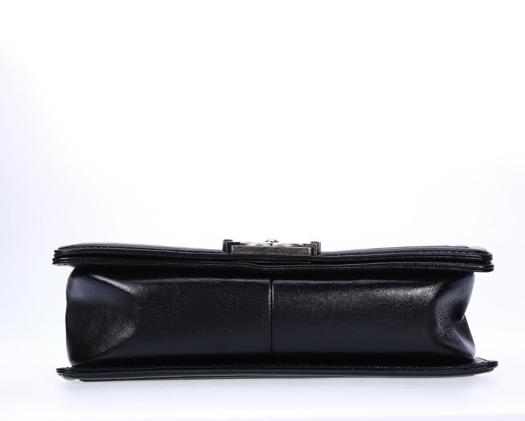 Pre-Owned Chanel Paris-Edinburgh Celtic Knot Black Boy Bag Black - Authenticated
