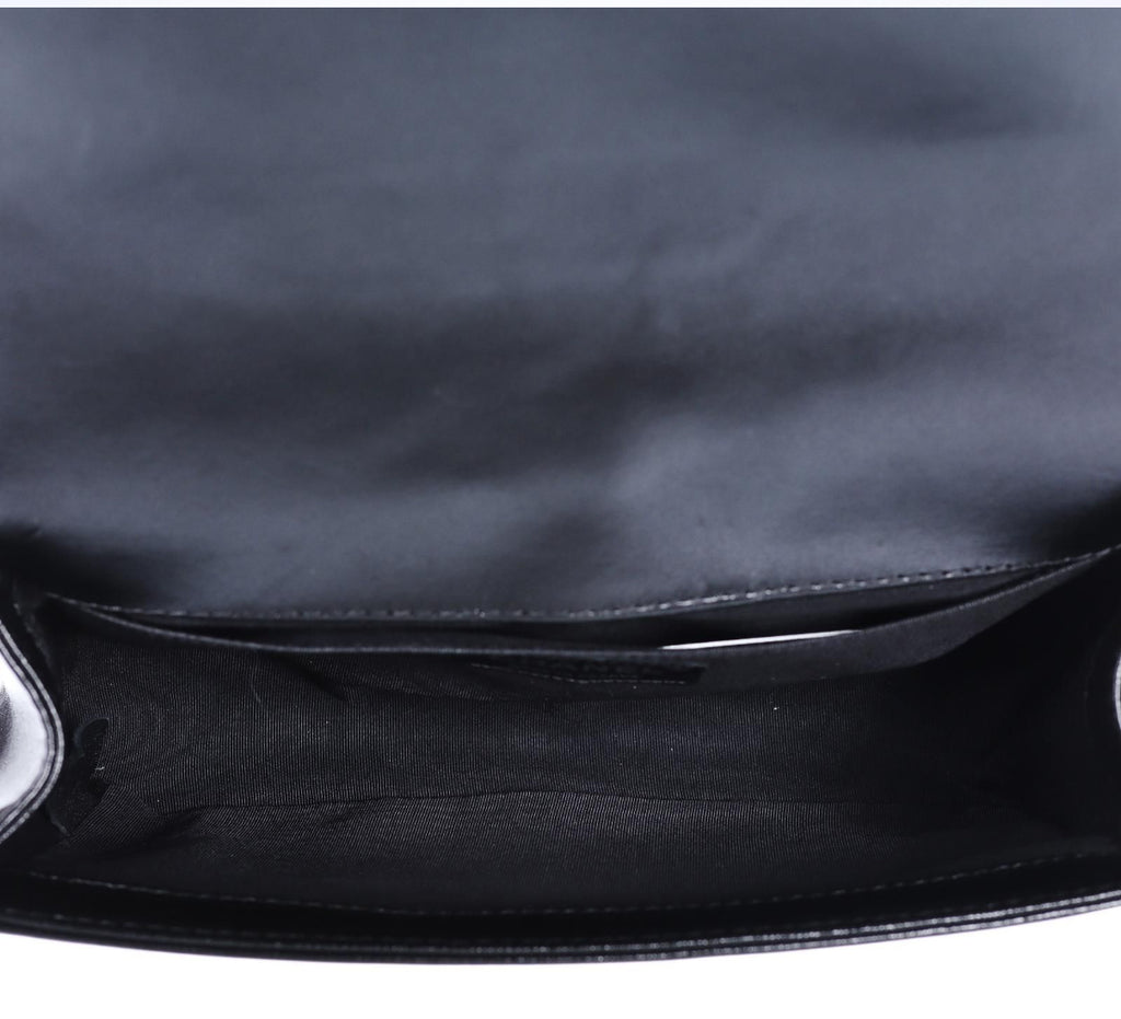 Pre-Owned Chanel Paris-Edinburgh Celtic Knot Black Boy Bag Black - Authenticated