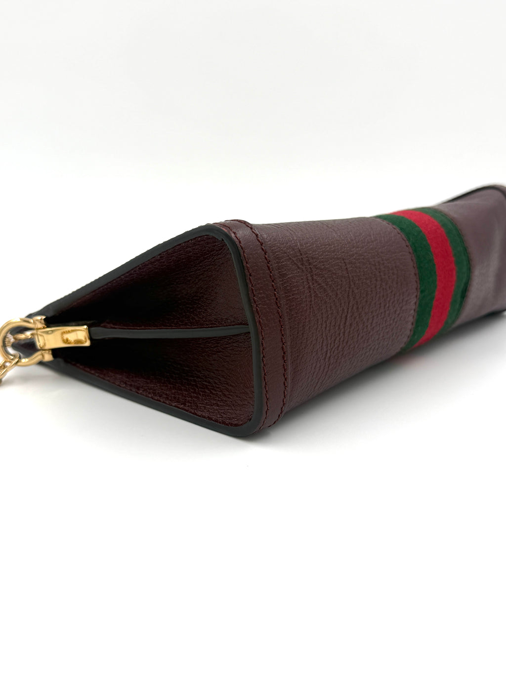 Pre-Owned Gucci Ophidia Burgundy Leather Small Shoulder Crossbody Bag - Authenticated
