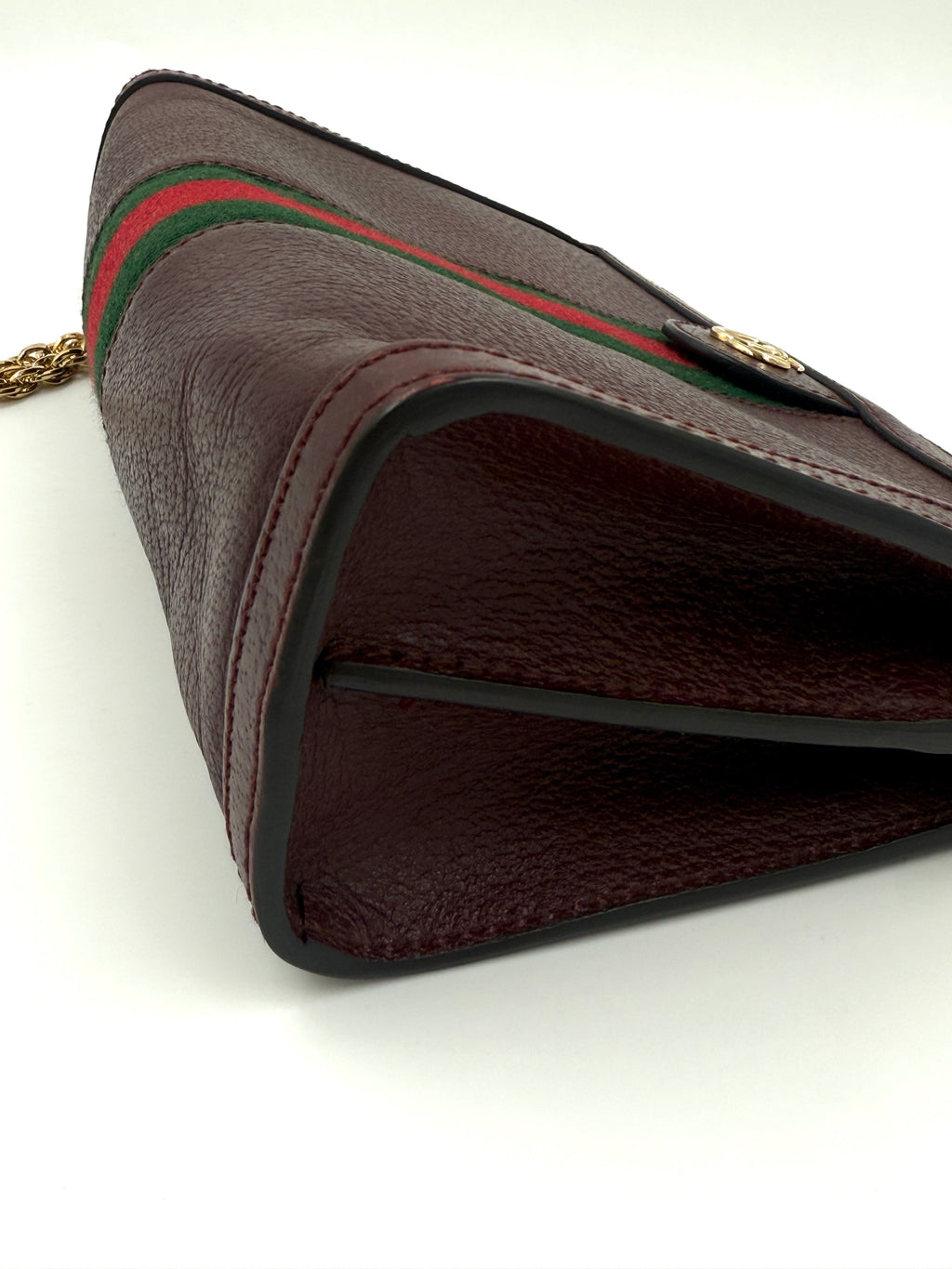 Pre-Owned Gucci Ophidia Burgundy Leather Small Shoulder Crossbody Bag - Authenticated