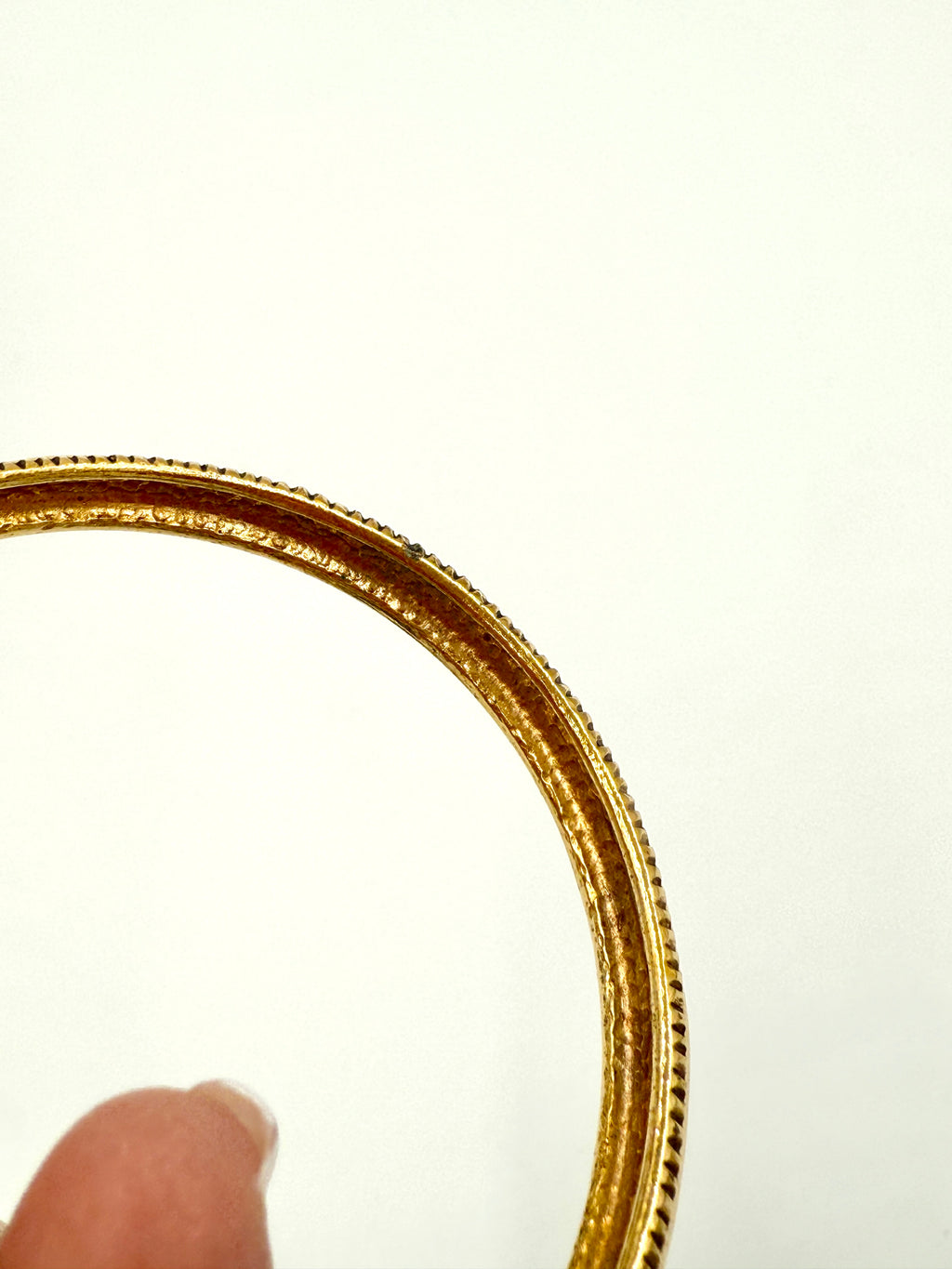Pre-Owned Chanel Vintage 24K Gold Plated Bangle Bracelet - Authenticated