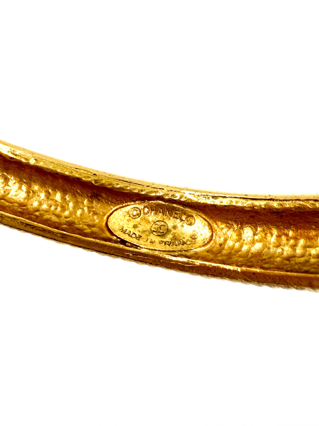 Pre-Owned Chanel Vintage 24K Gold Plated Bangle Bracelet - Authenticated