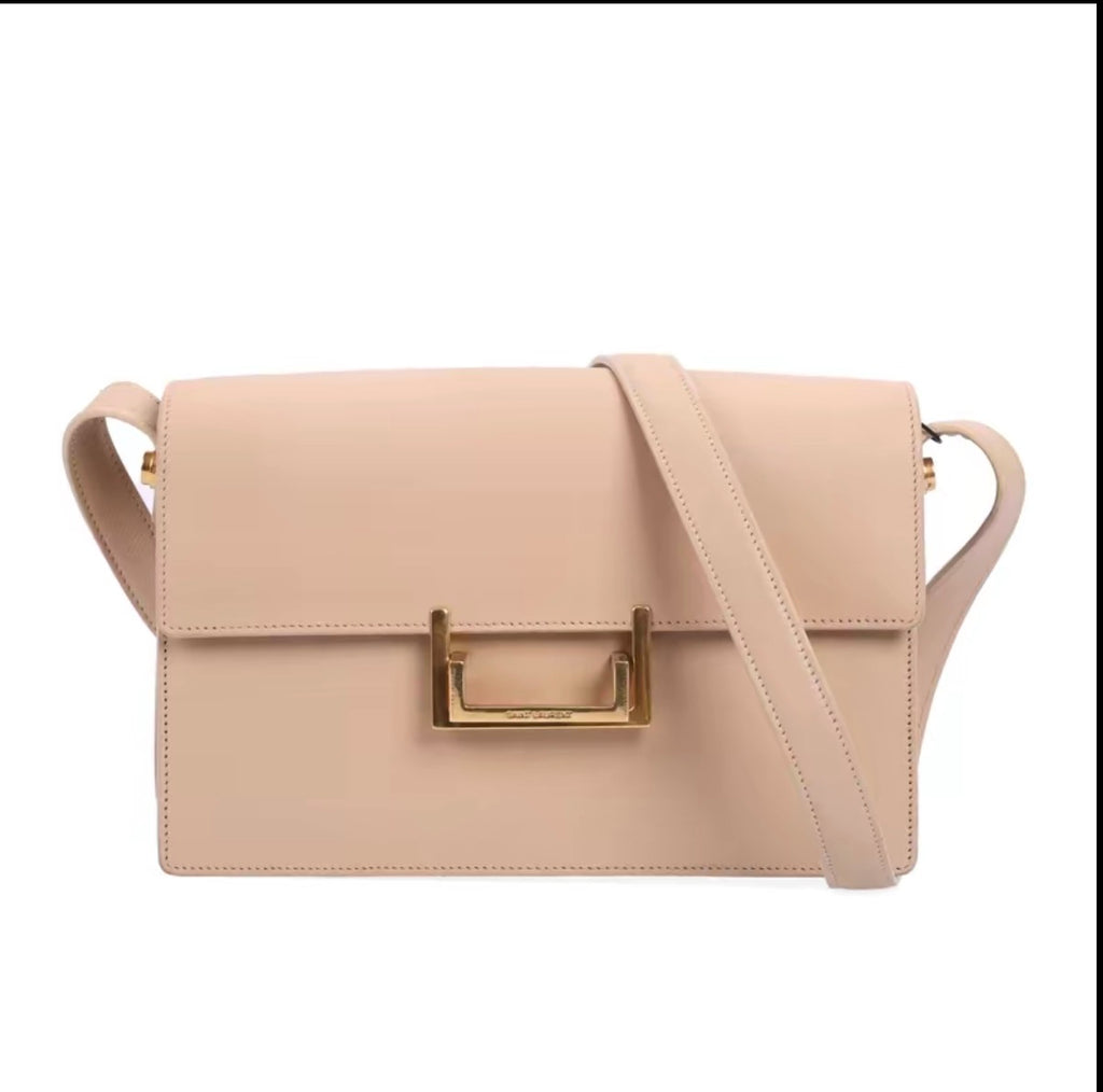 Pre-owned Saint Laurent Lulu Medium Bag Beige - Authenticated