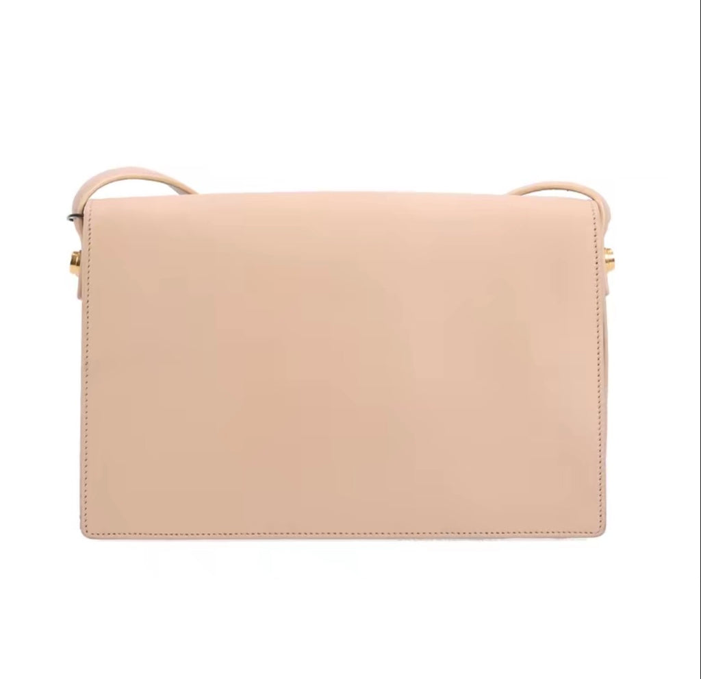 Pre-owned Saint Laurent Lulu Medium Bag Beige - Authenticated