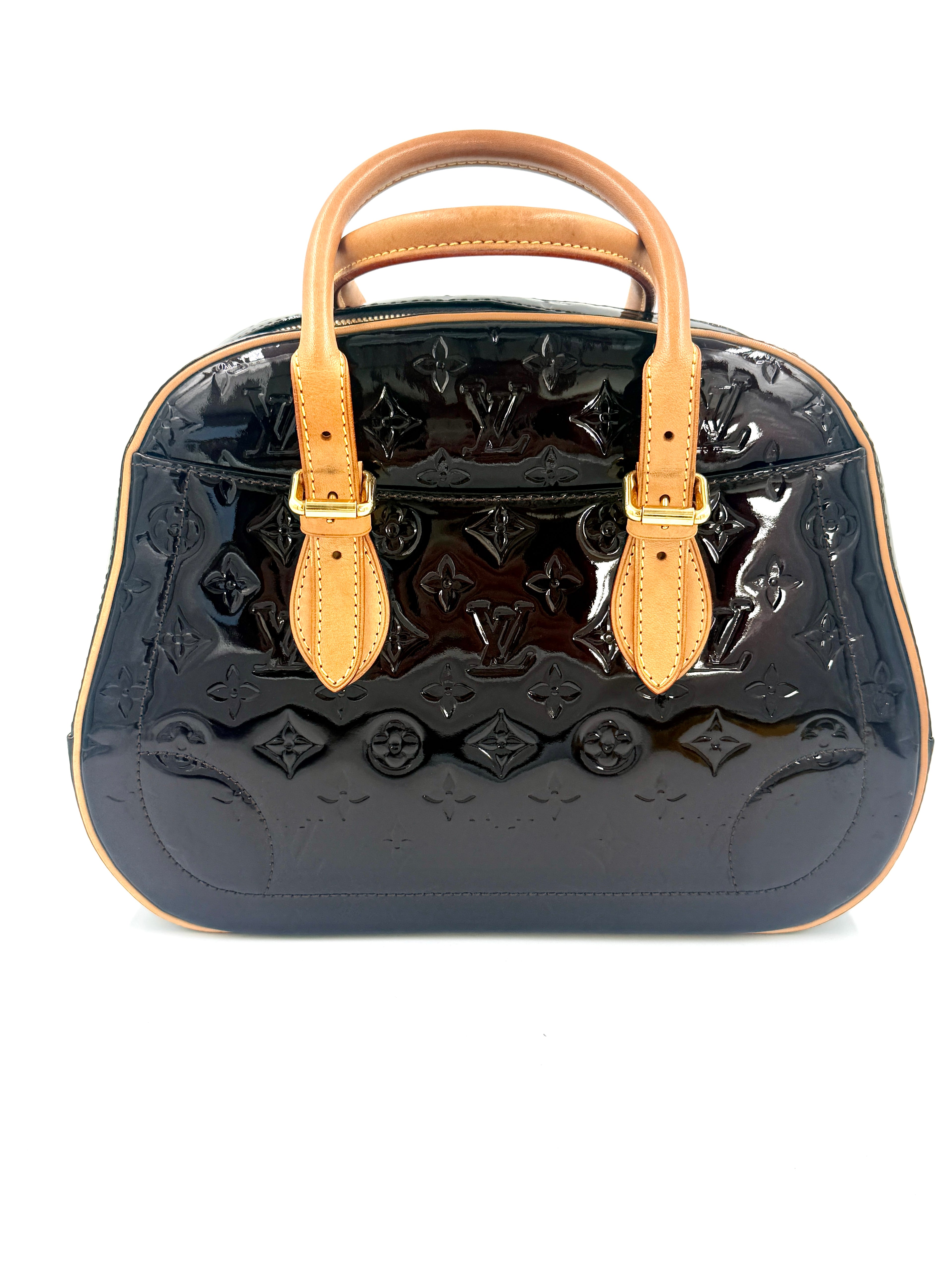 Pre-Owned Louis Vuitton Monogram Vernis Summit Drive handbag in Amarante - Authenticated