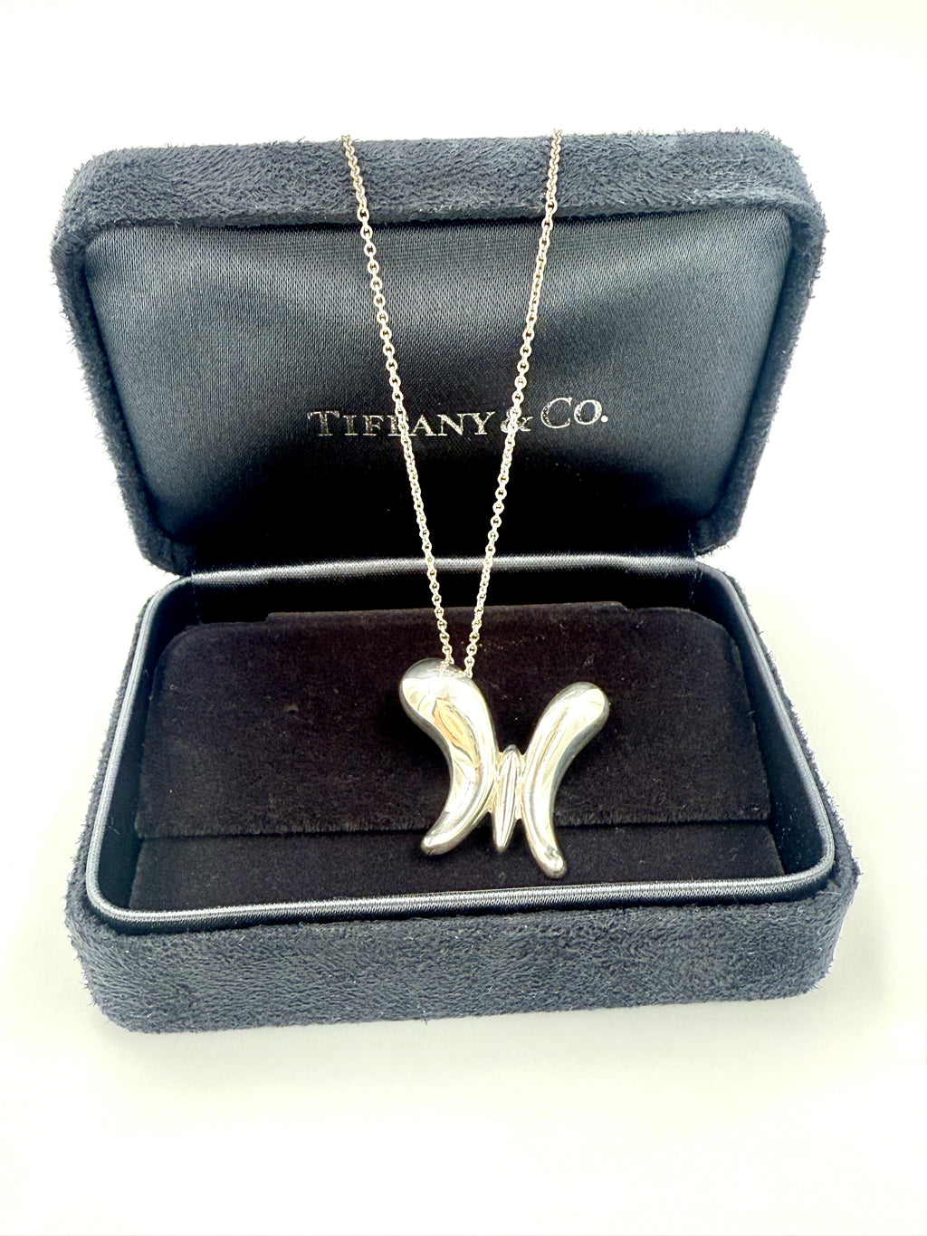 Pre-Owned Tiffany & Co Elsa Peretti Butterfly Necklace in Sterling Silver - Authenticated