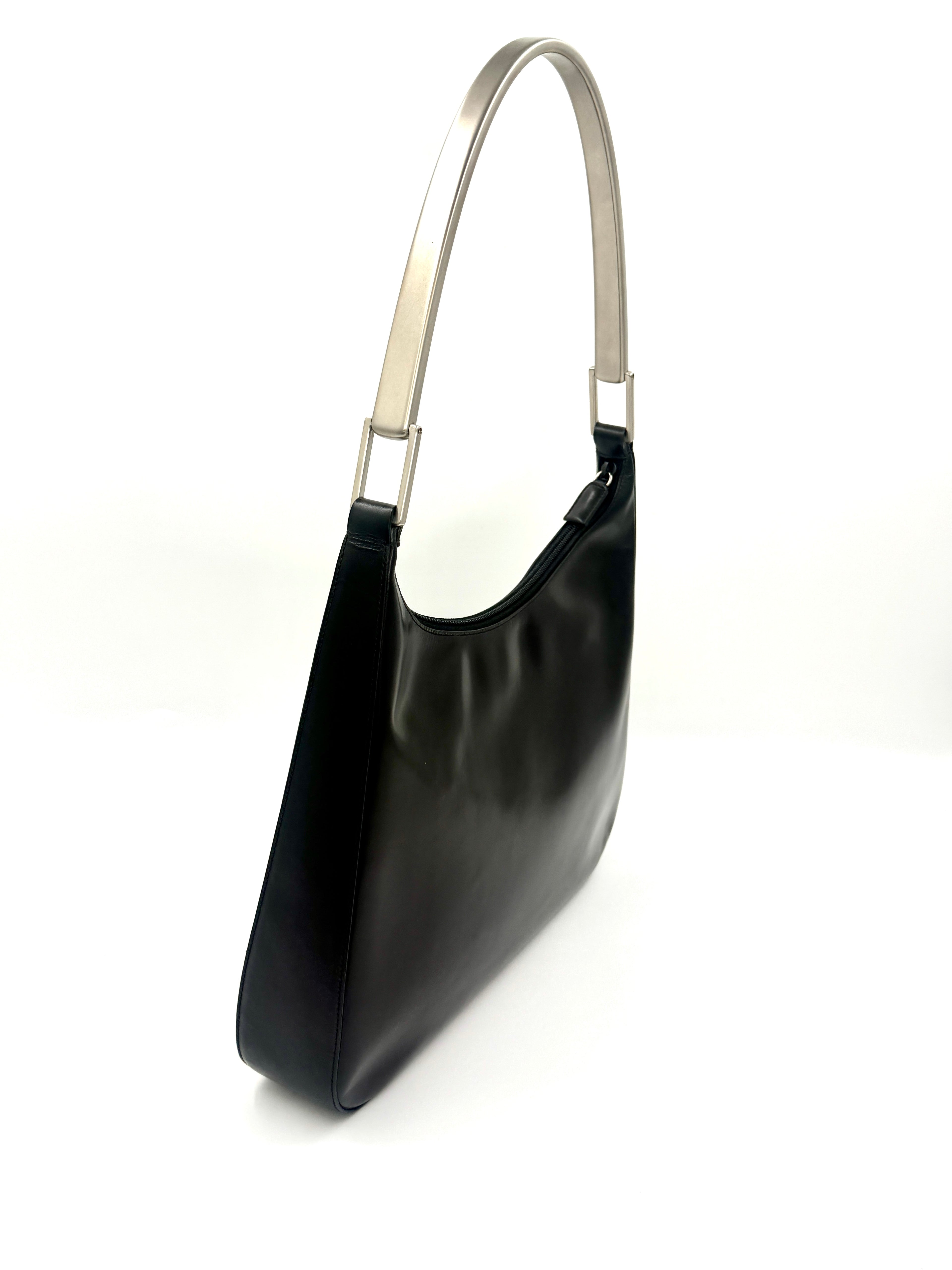 Pre-Owned Prada Vitello Metallo Cleo Shoulder Bag - Authenticated