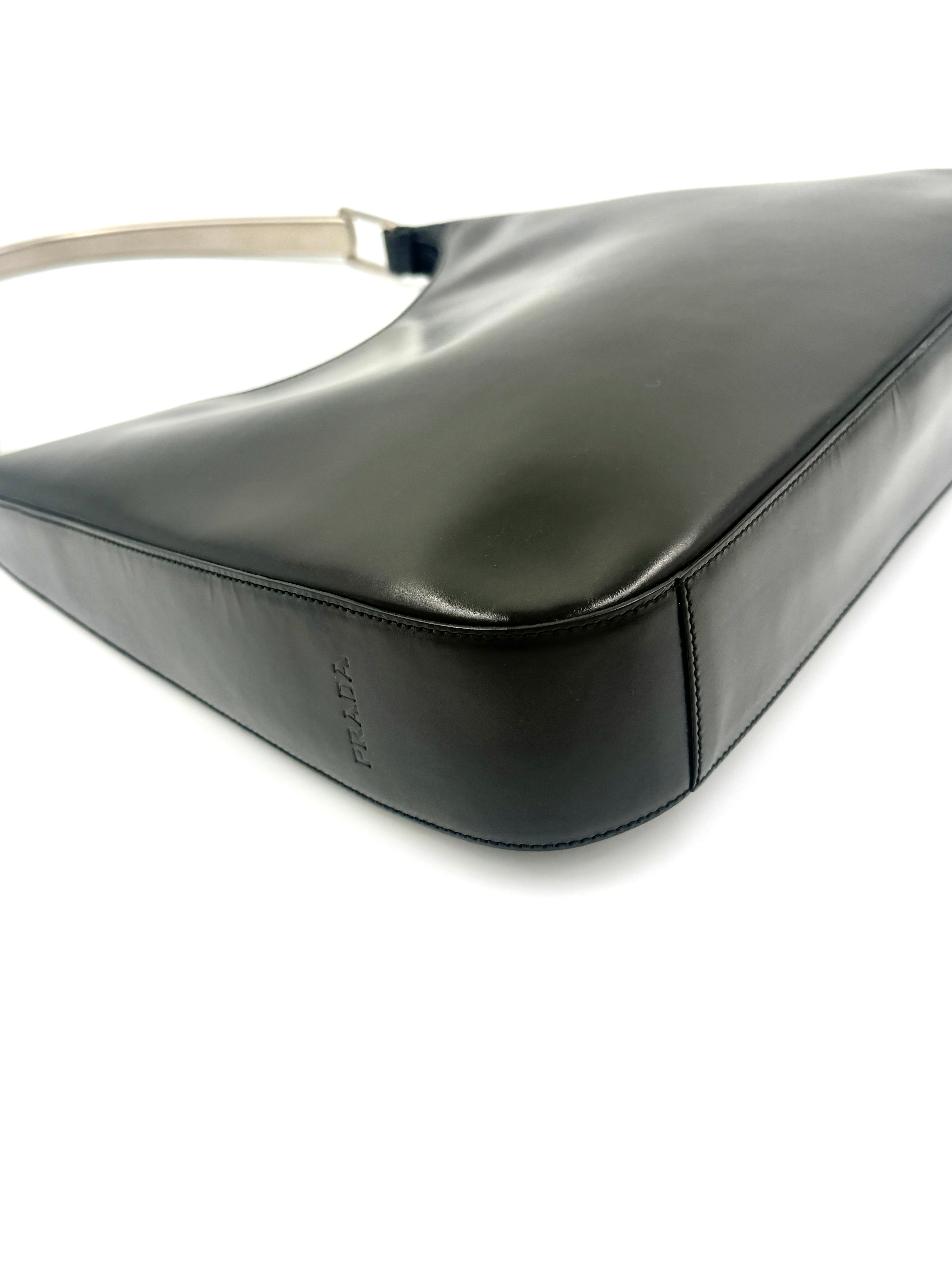 Pre-Owned Prada Vitello Metallo Cleo Shoulder Bag - Authenticated