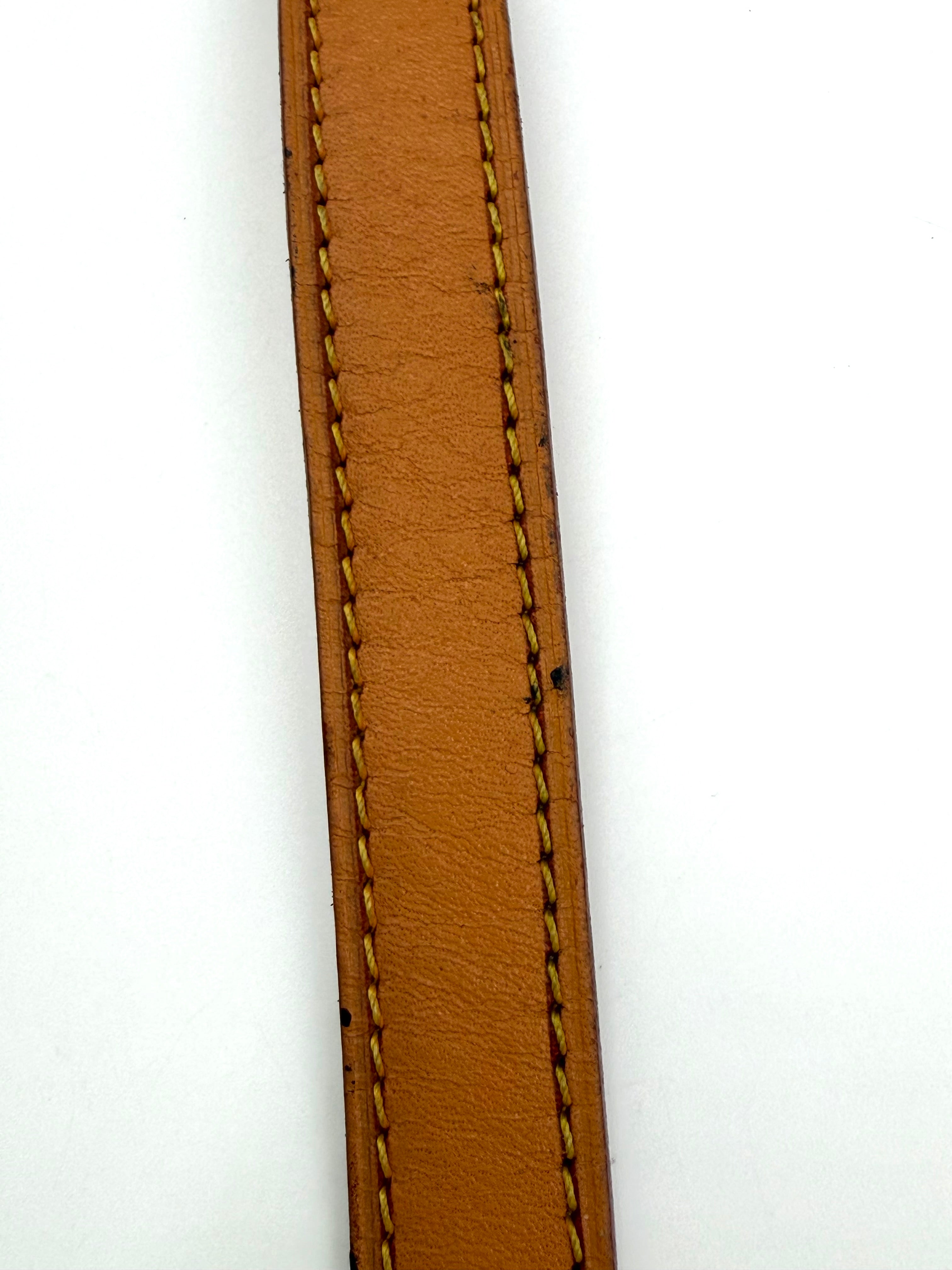 Pre-owned Louis Vuitton Coated Canvas & Calfskin Shoulder Bag Duffle Brown Monogram - Authenticated