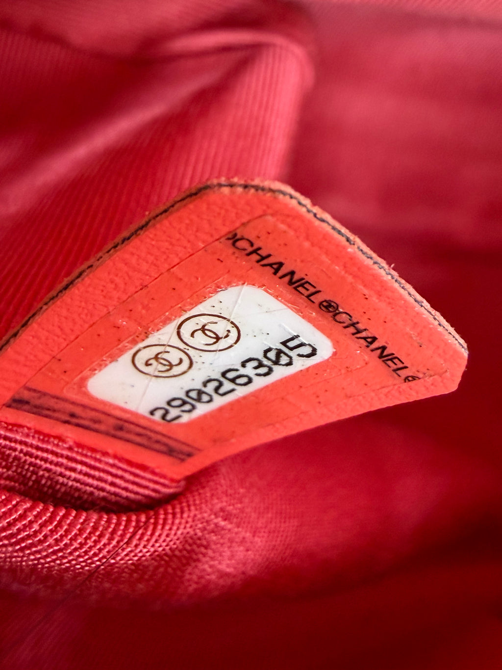 Pre-owned Chanel Medium In The Loop Red Quilted Lambskin Leather Flap - Authenticated