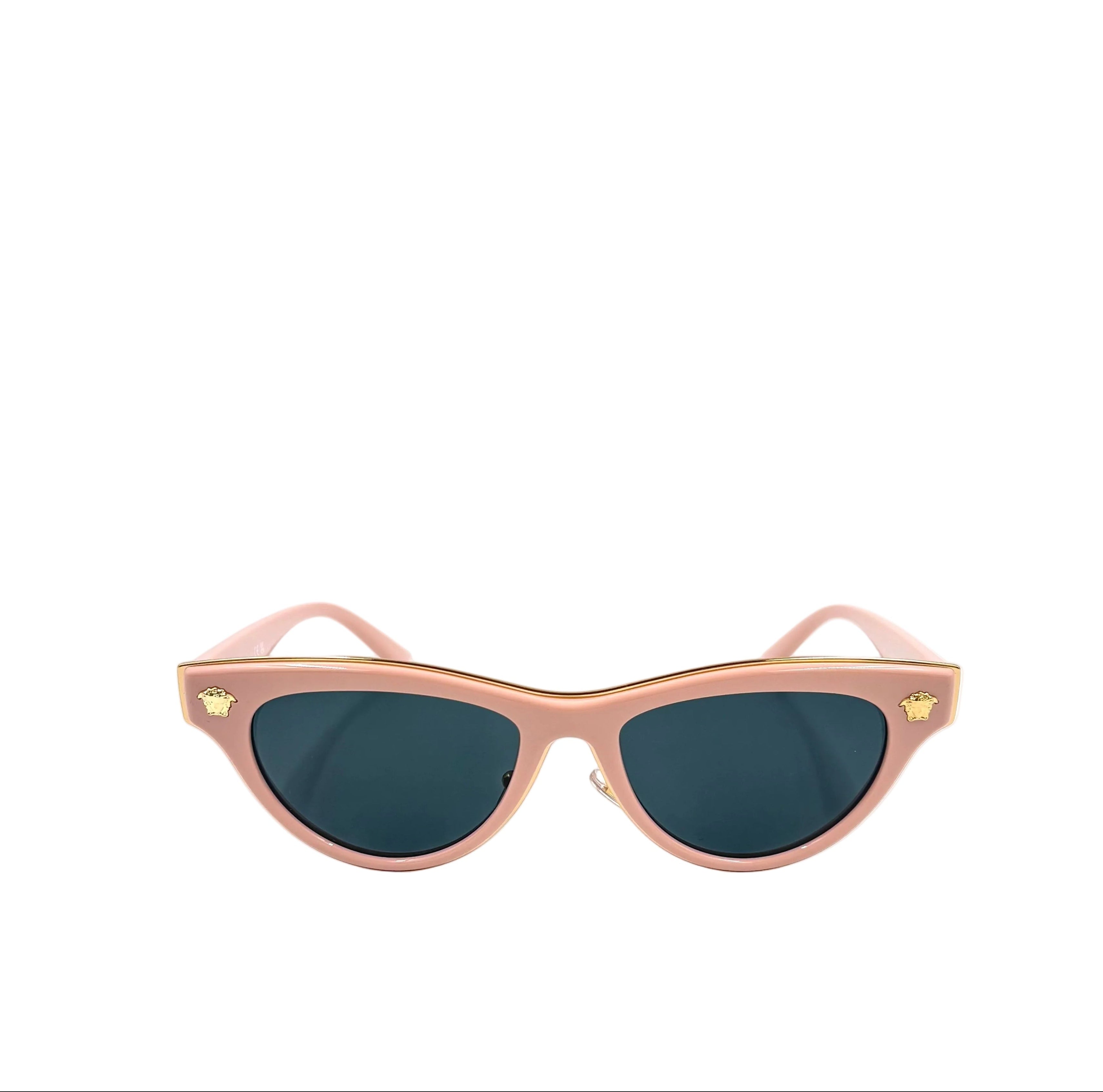 Versace VE2273 Cat-Eye Sunglasses in Nude/Pink with Dark Grey Lenses