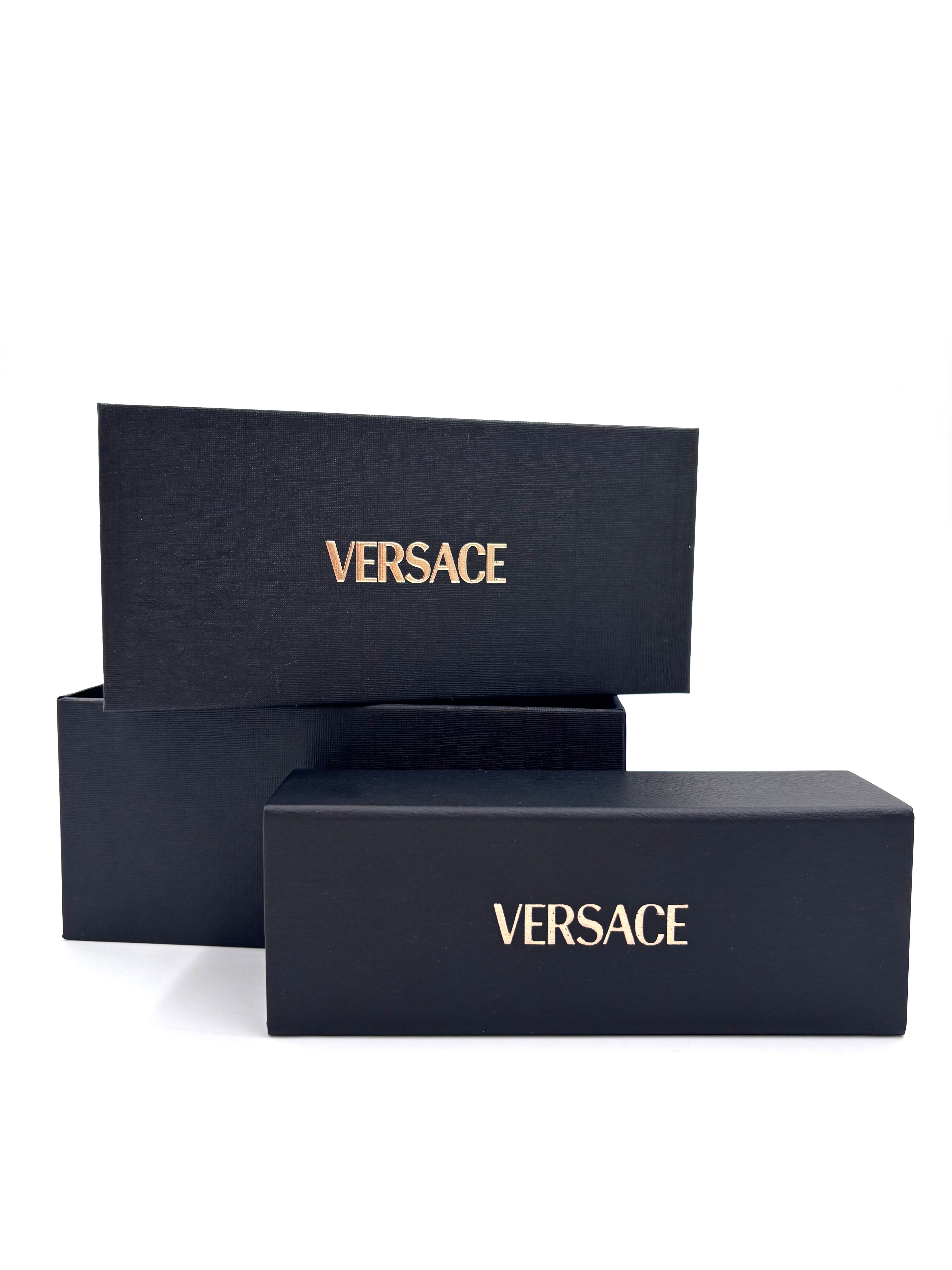 Versace VE2273 Cat-Eye Sunglasses in Nude/Pink with Dark Grey Lenses