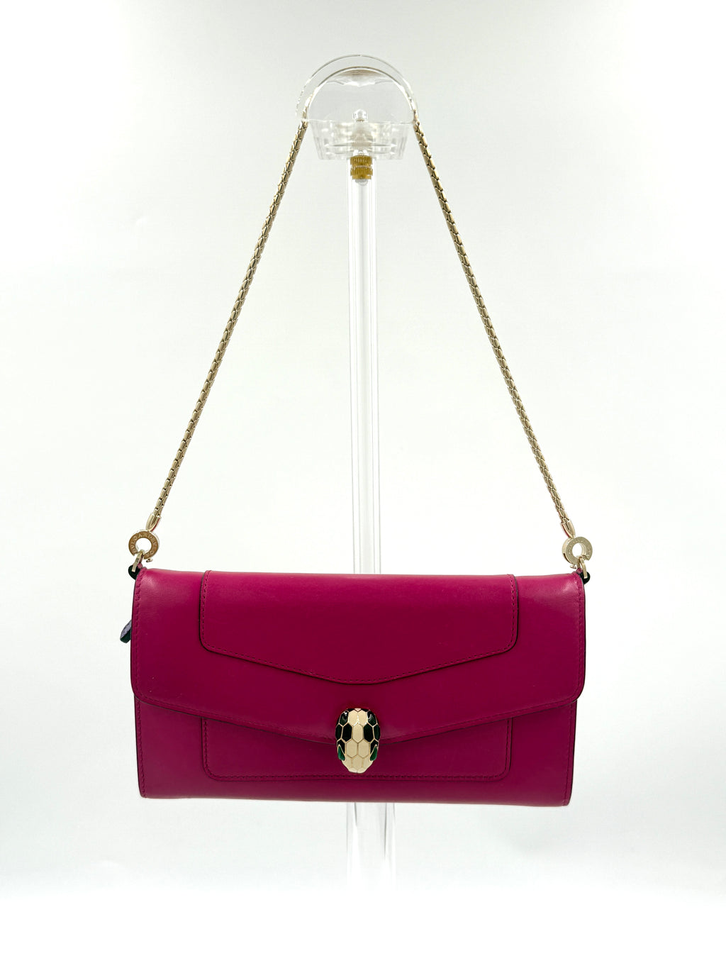 Pre-Owned Bvlgari Serpenti Forever Crossbody Wallet on Chain - Authenticated