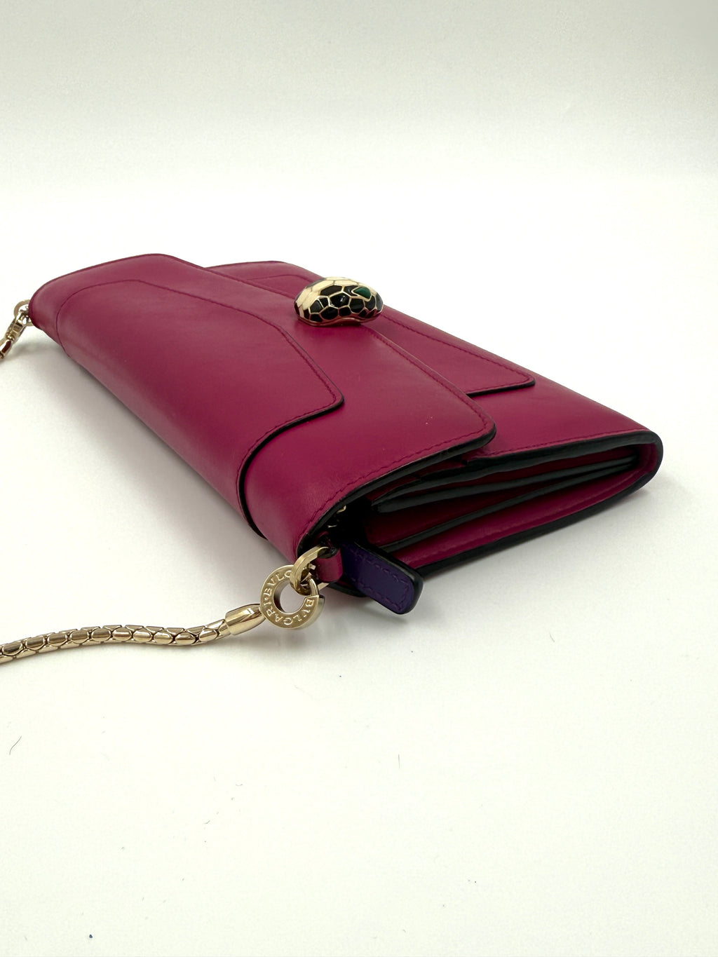 Pre-Owned Bvlgari Serpenti Forever Crossbody Wallet on Chain - Authenticated