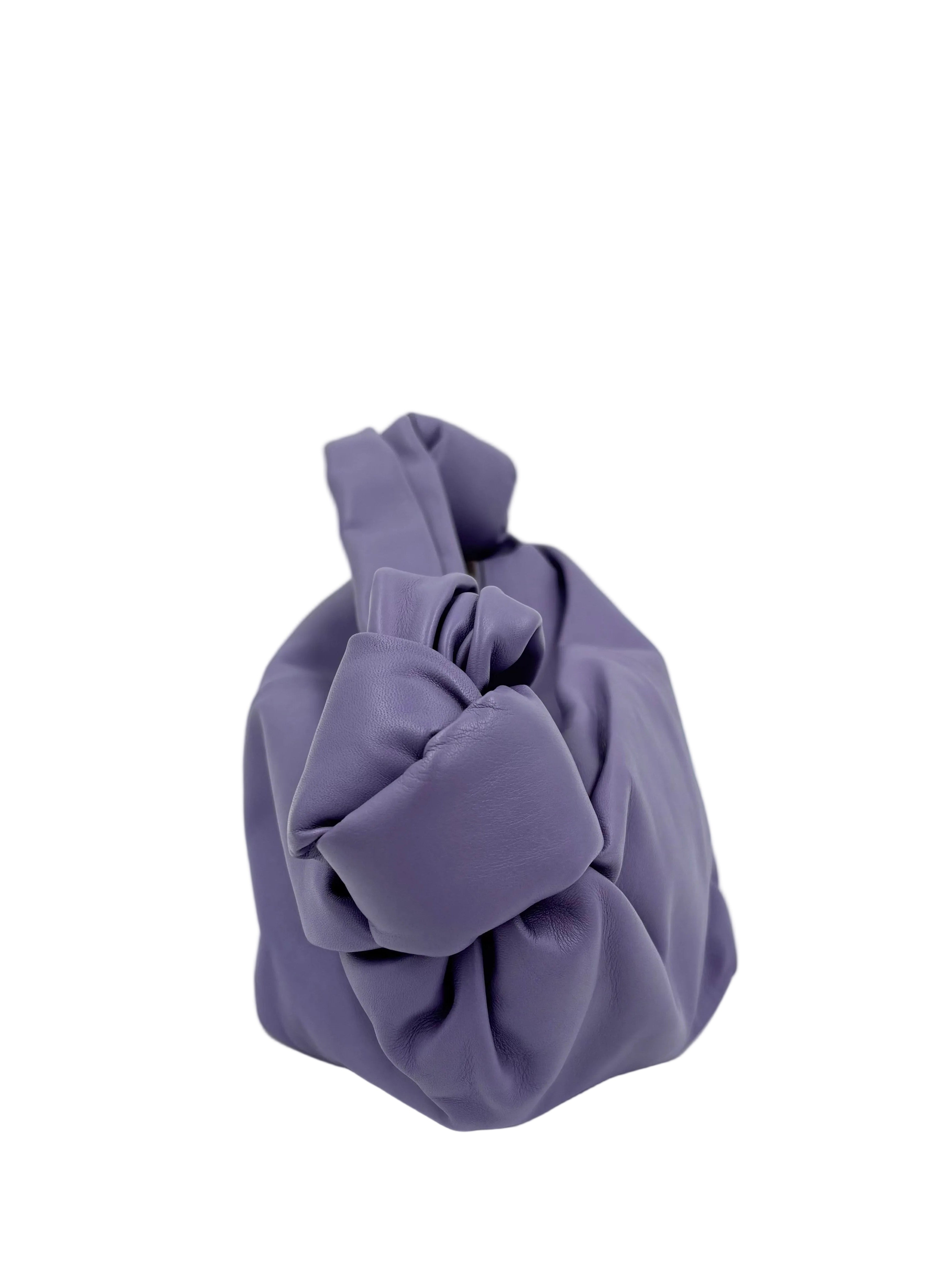 Pre-owned Bottega Veneta Mini Double Knot Bag Lavender - Authenticated