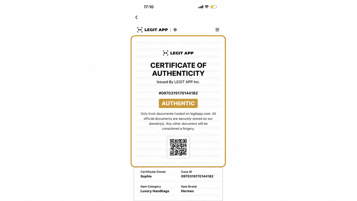 Authentication process