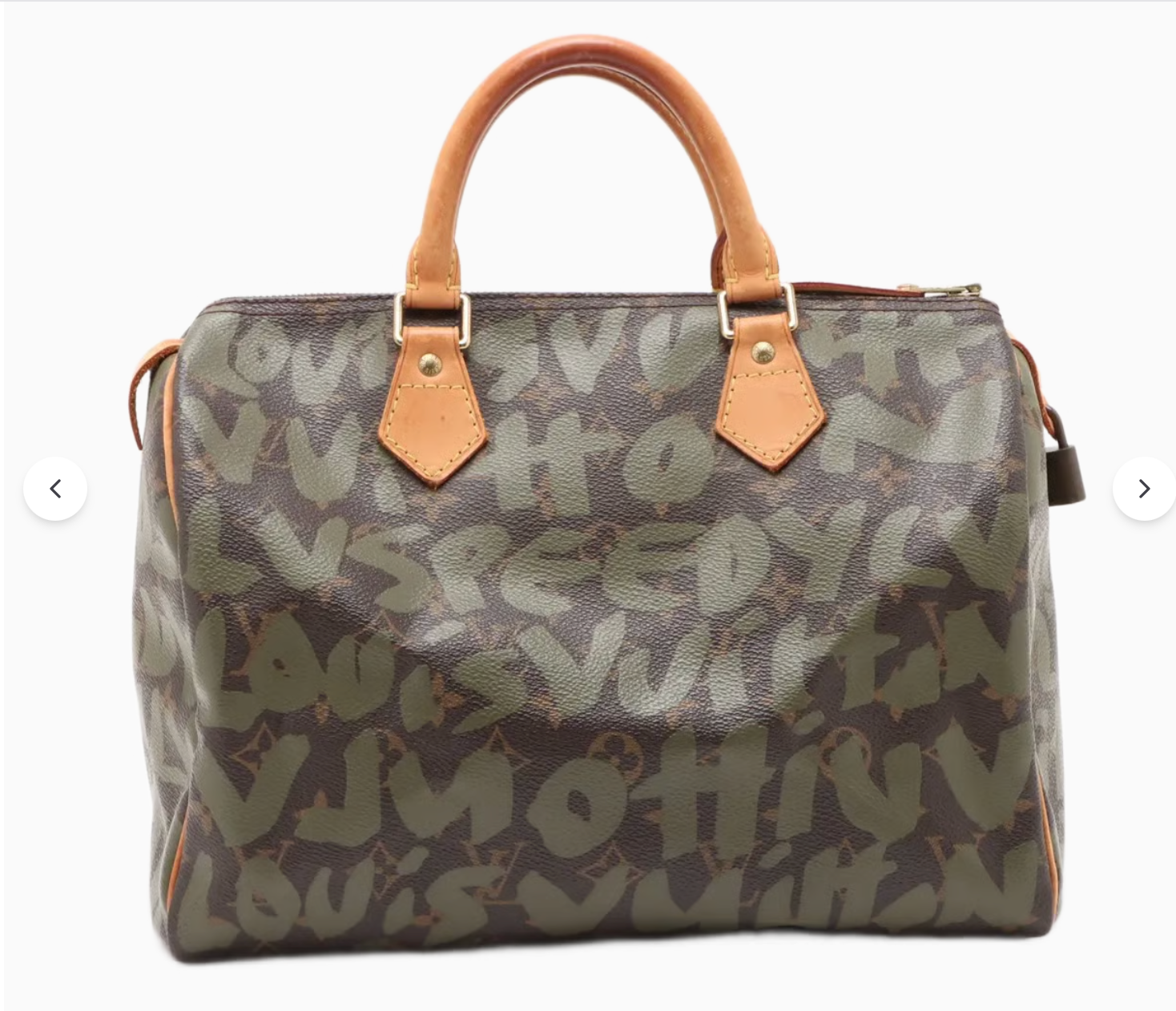 Pre-owned Louis Vuitton Speedy 30 Stephen Sprouse Graffiti Edition Olive - Authenticated