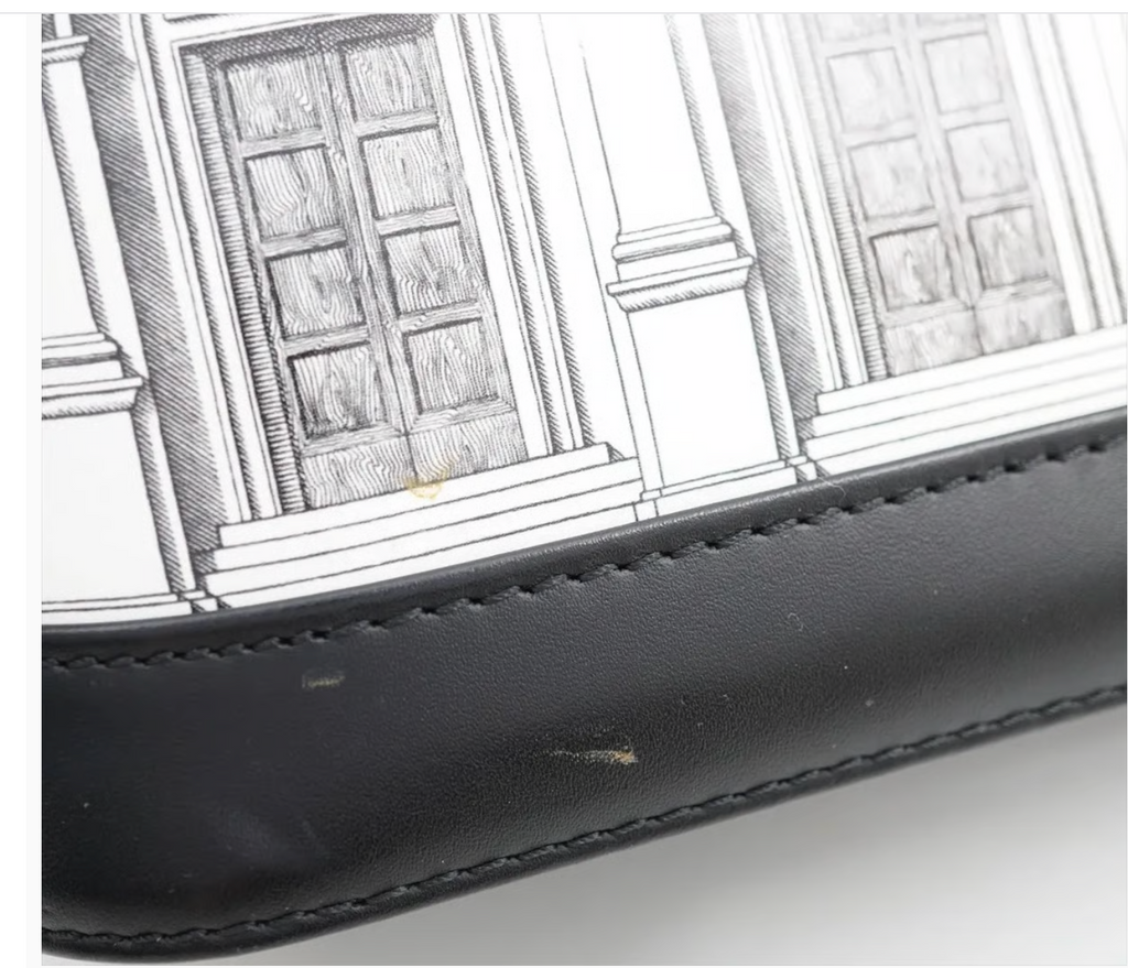 Pre-owned Louis Vuitton x Fornasetti Architettura Alma BB in Black and White Architectural Print - Authenticated